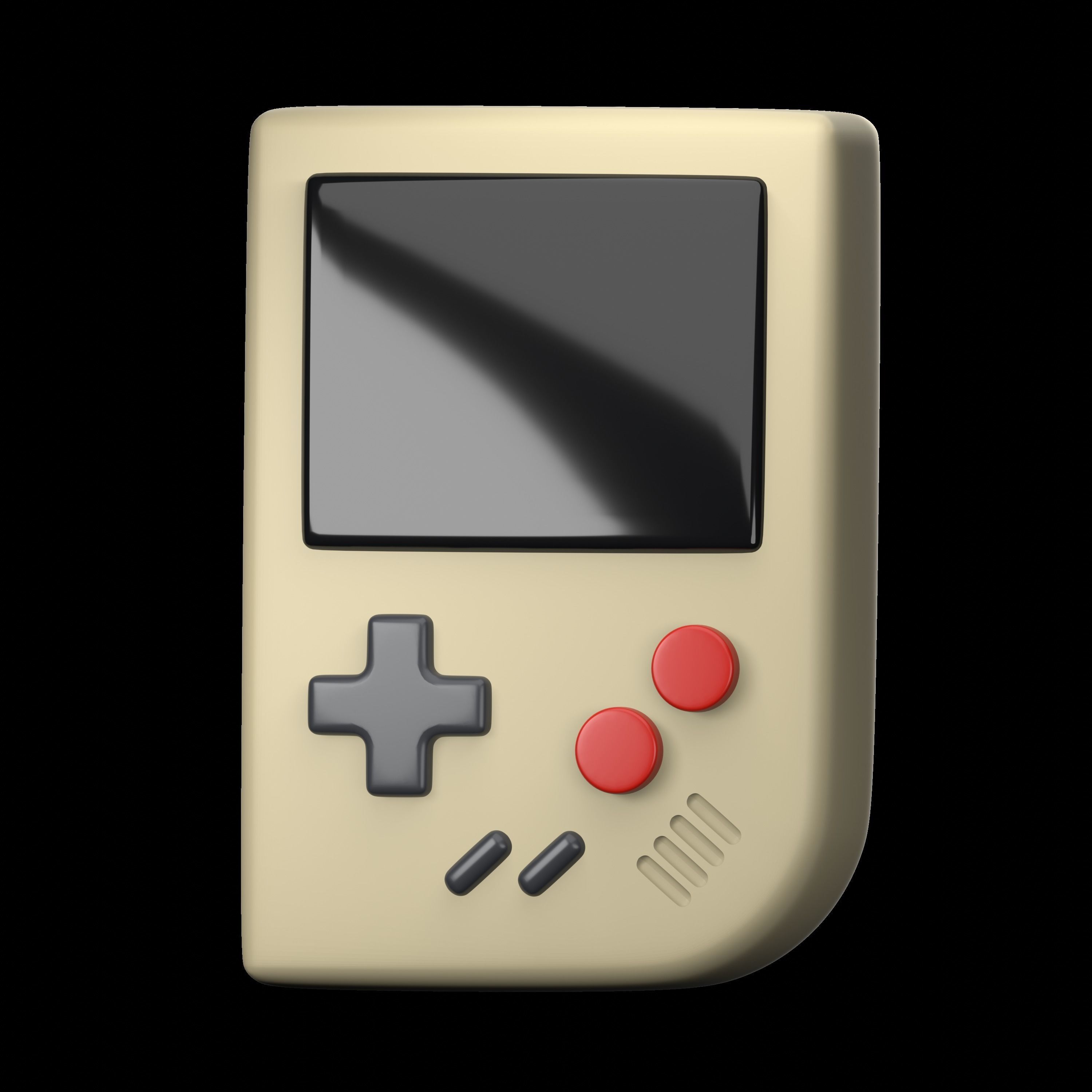 Retro Electronics 3D icon Set UX UI Web 3d rendering  3D model_10