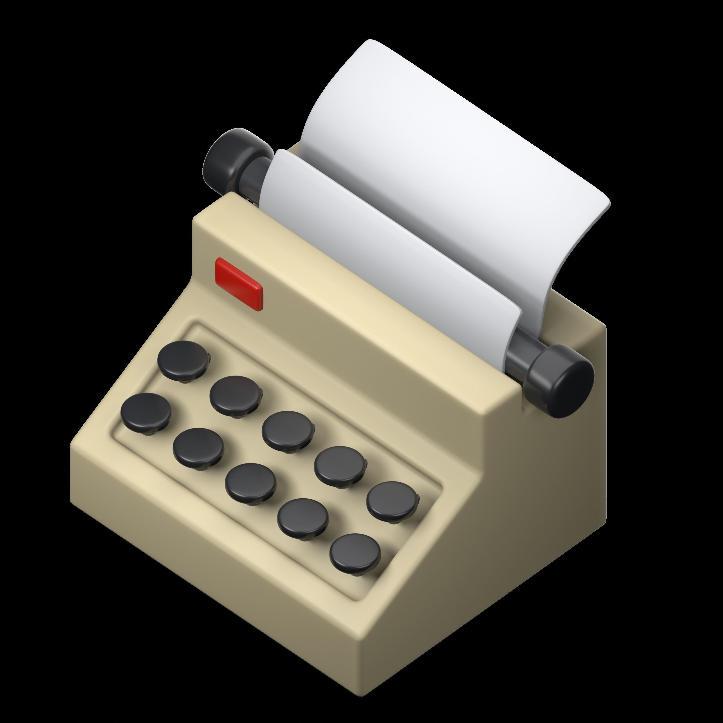 Retro Electronics 3D icon Set UX UI Web 3d rendering  3D model_21