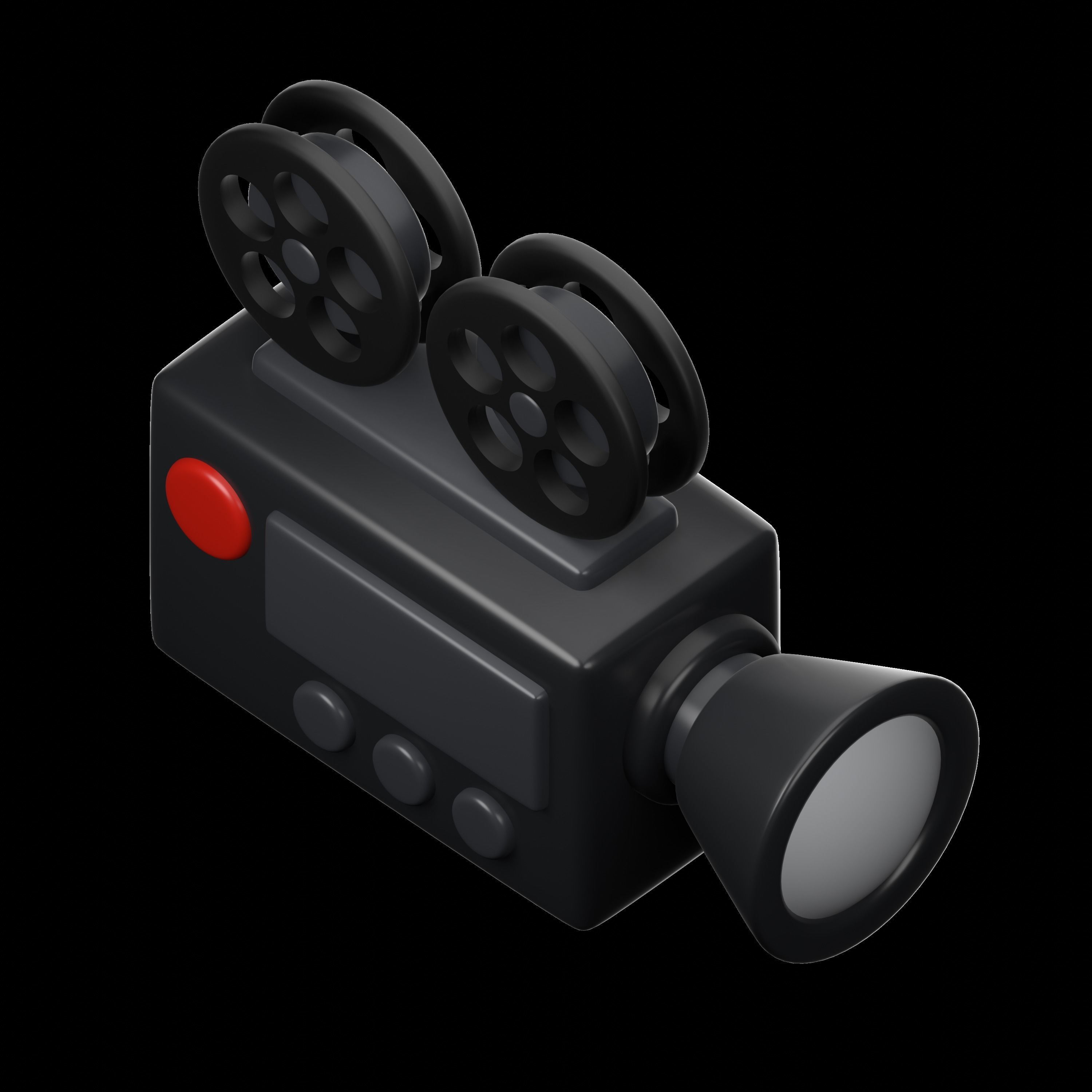 Retro Electronics 3D icon Set UX UI Web 3d rendering  3D model_18