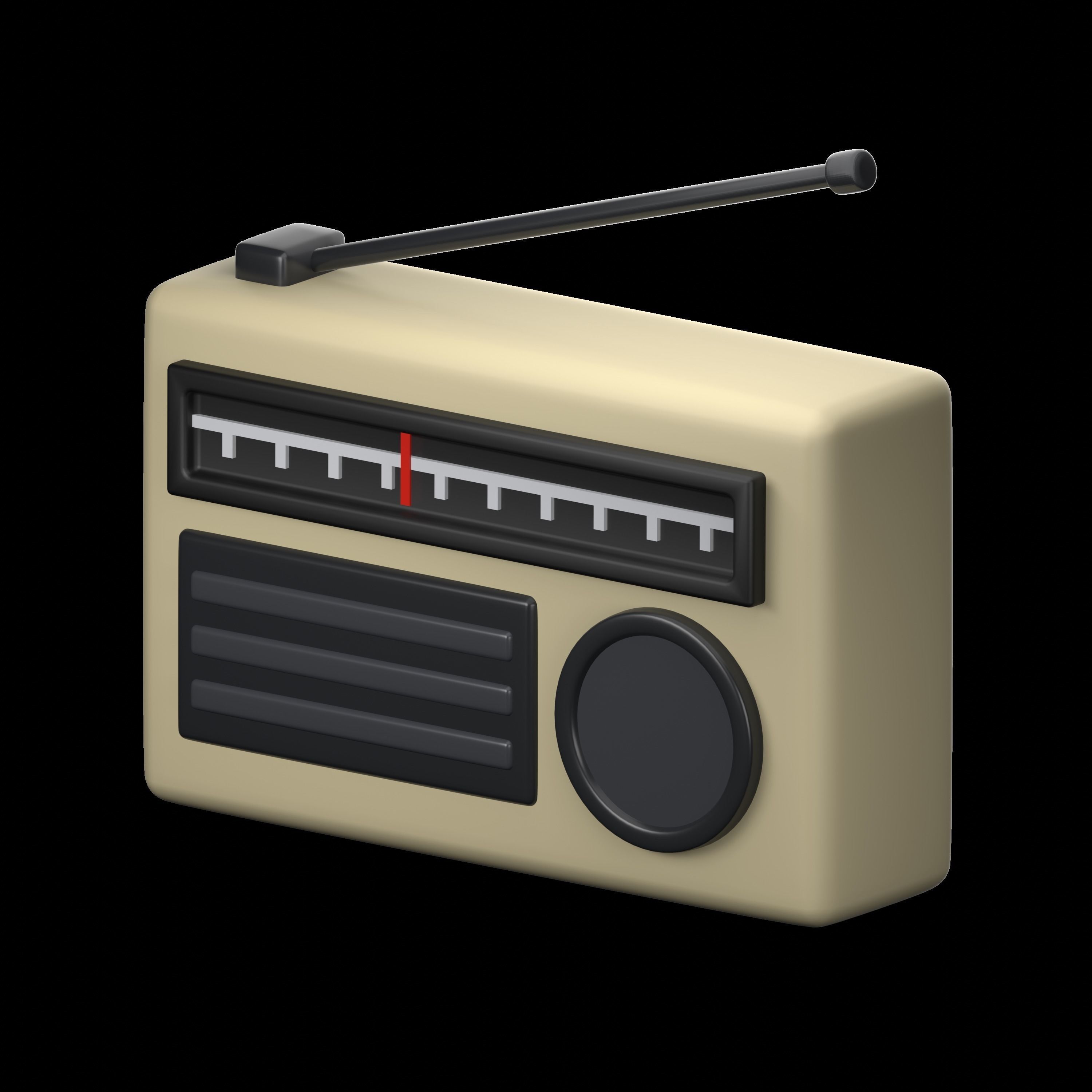 Retro Electronics 3D icon Set UX UI Web 3d rendering  3D model_15