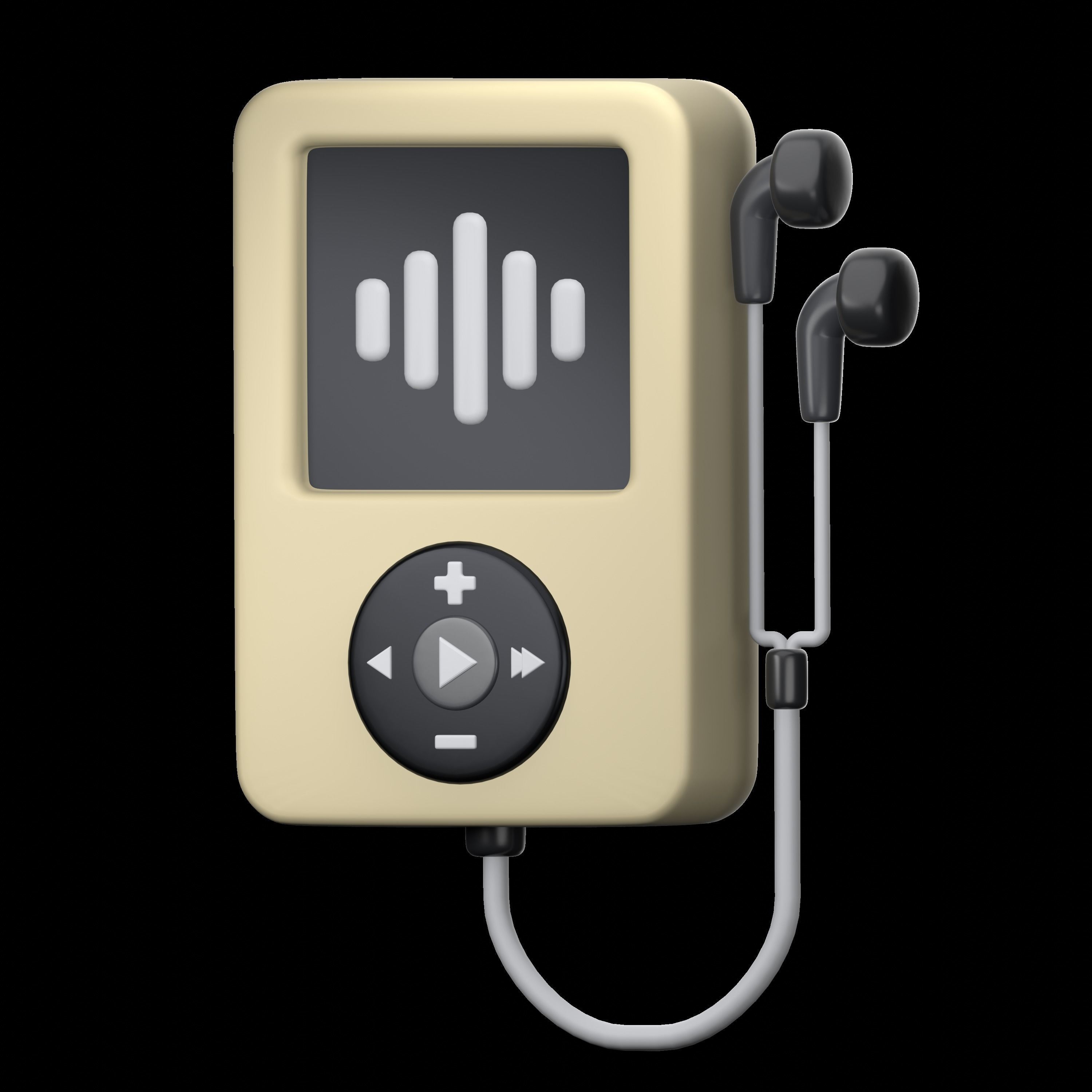 Retro Electronics 3D icon Set UX UI Web 3d rendering  3D model_14