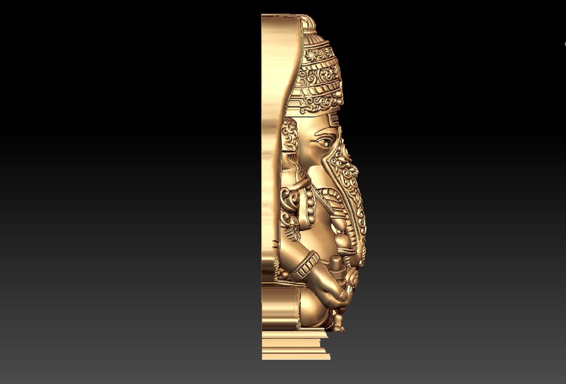 Karpaga Vinayagar PENDENT 3D print model_8