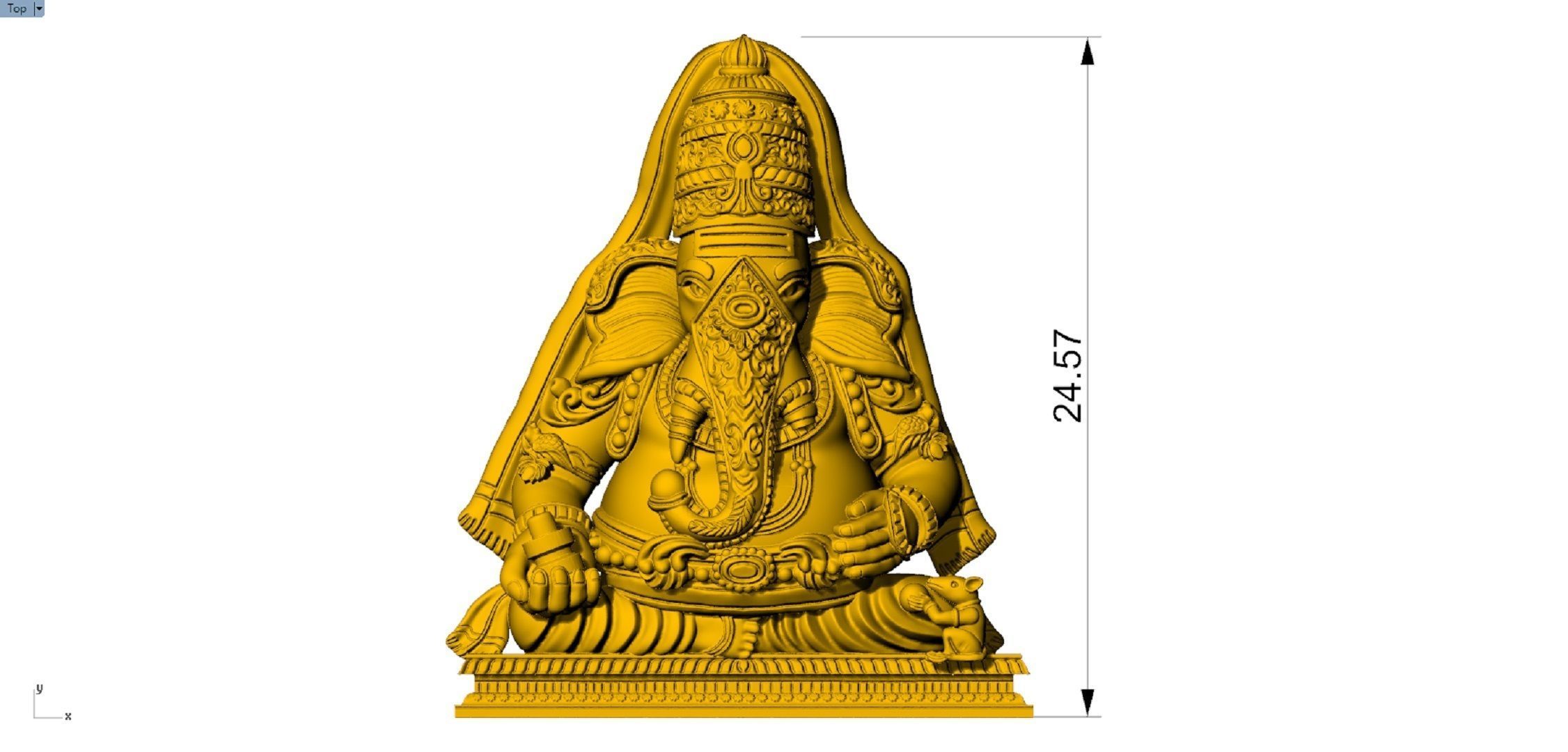 Karpaga Vinayagar PENDENT 3D print model_2