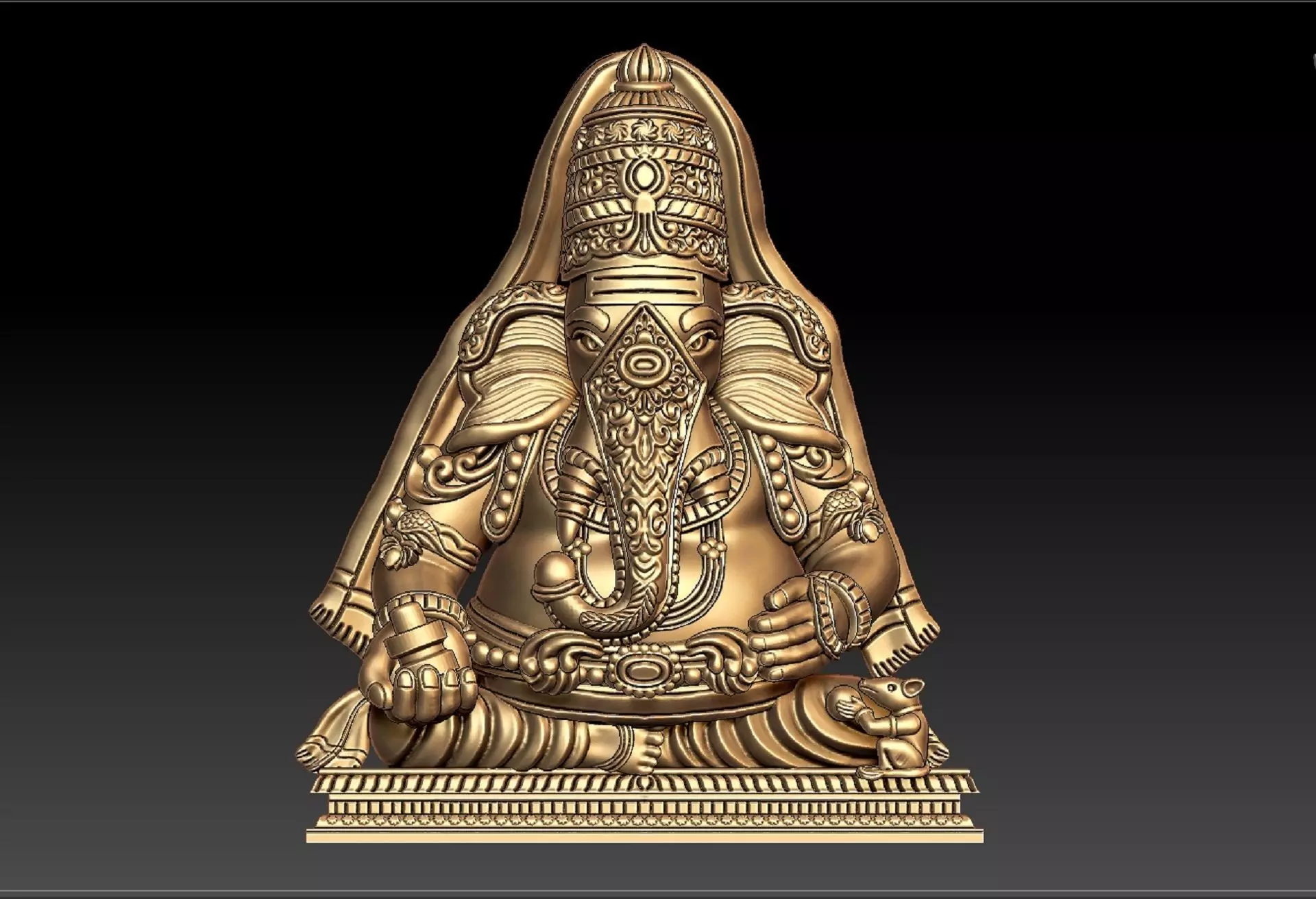 Karpaga Vinayagar PENDENT 3D print model_0