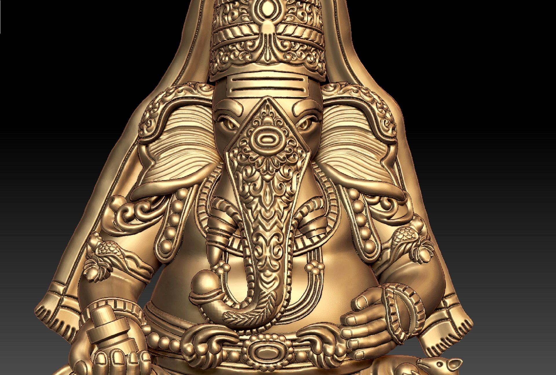 Karpaga Vinayagar PENDENT 3D print model_1