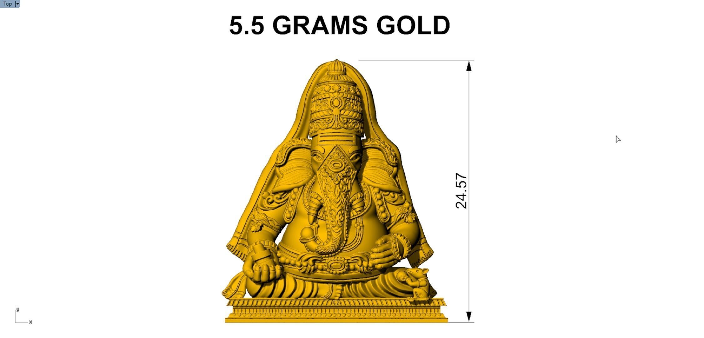 Karpaga Vinayagar PENDENT 3D print model_11