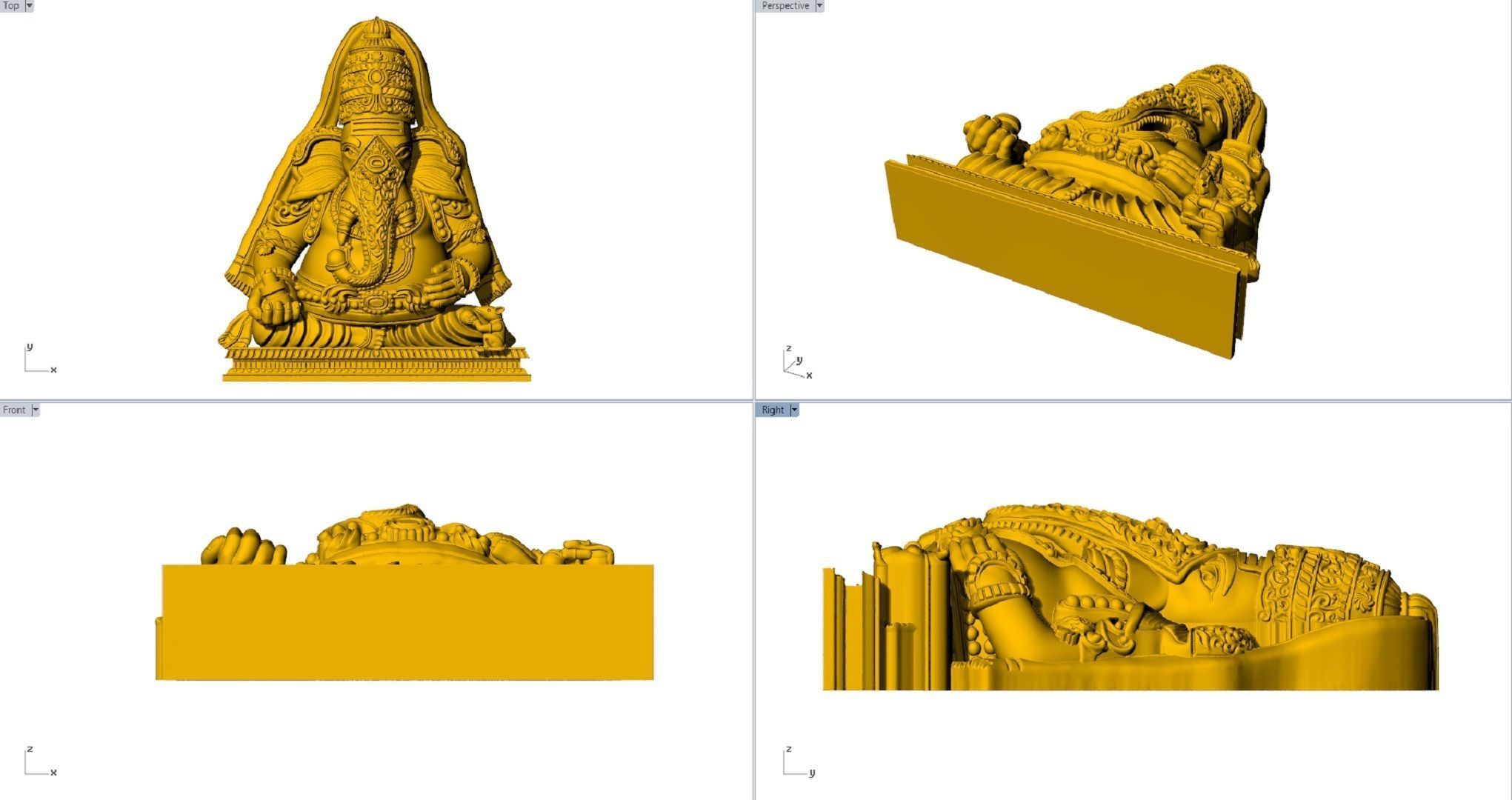 Karpaga Vinayagar PENDENT 3D print model_4