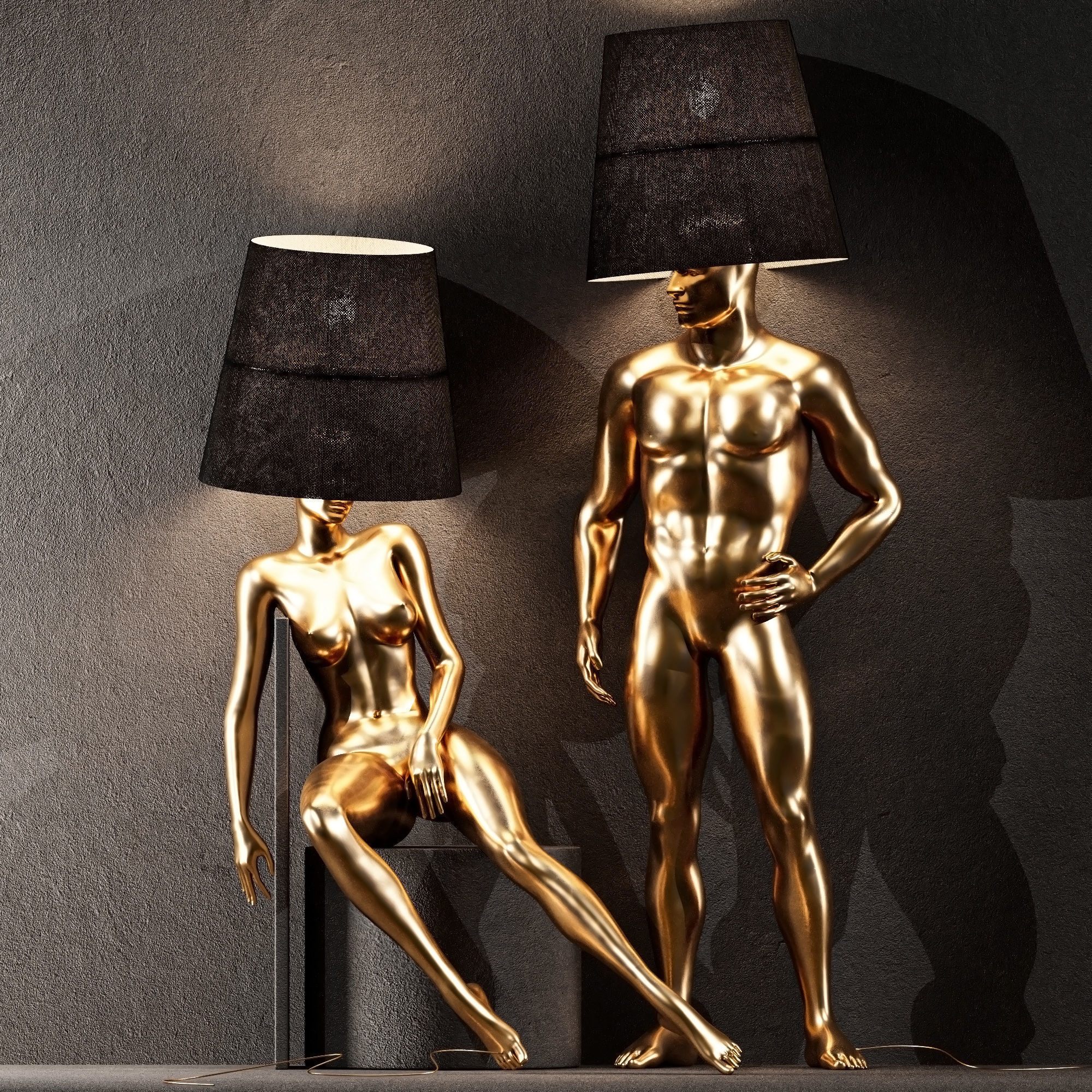 6 Different SETS of Lampshade SET VOL74 3D Model Collection_29