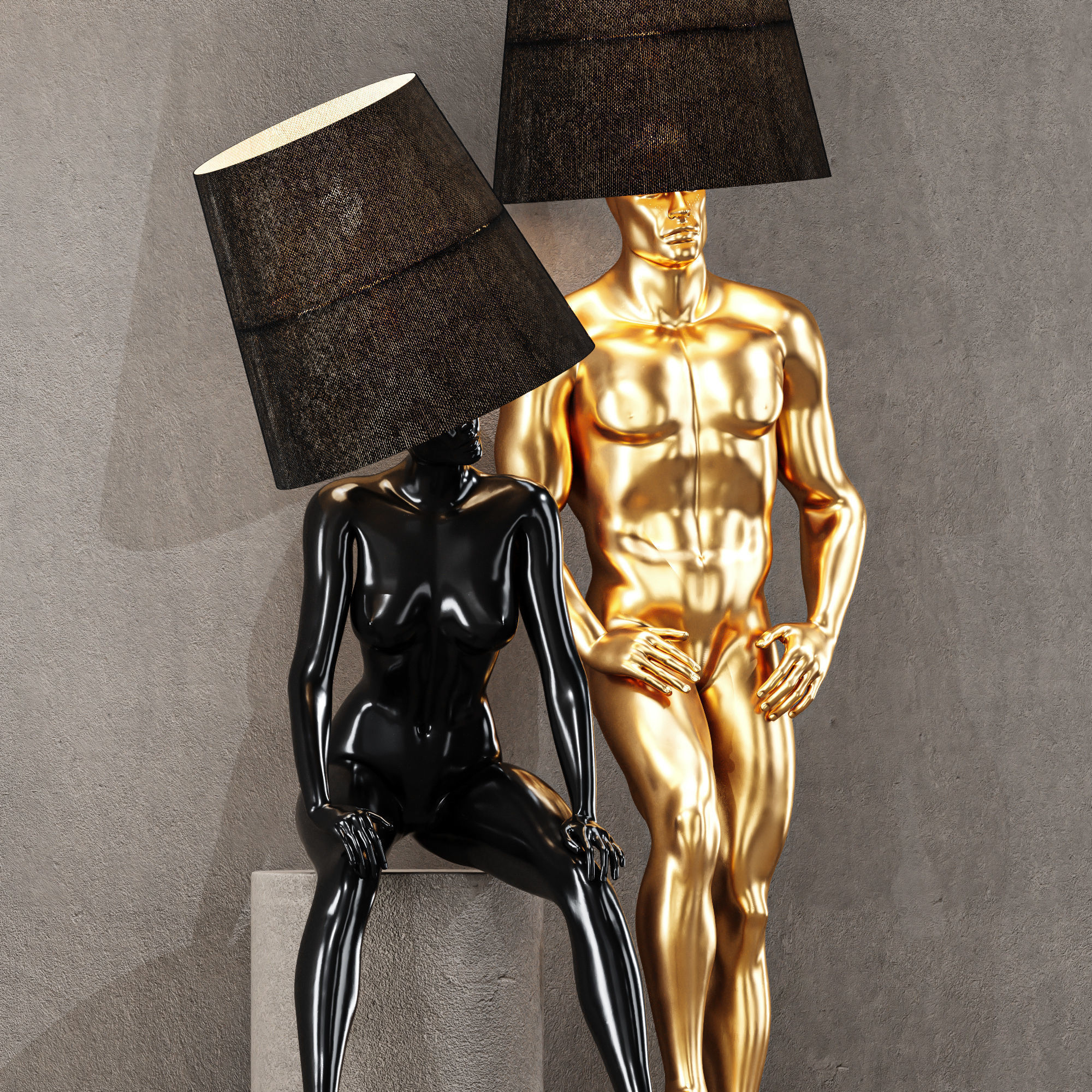 6 Different SETS of Lampshade SET VOL74 3D Model Collection_28