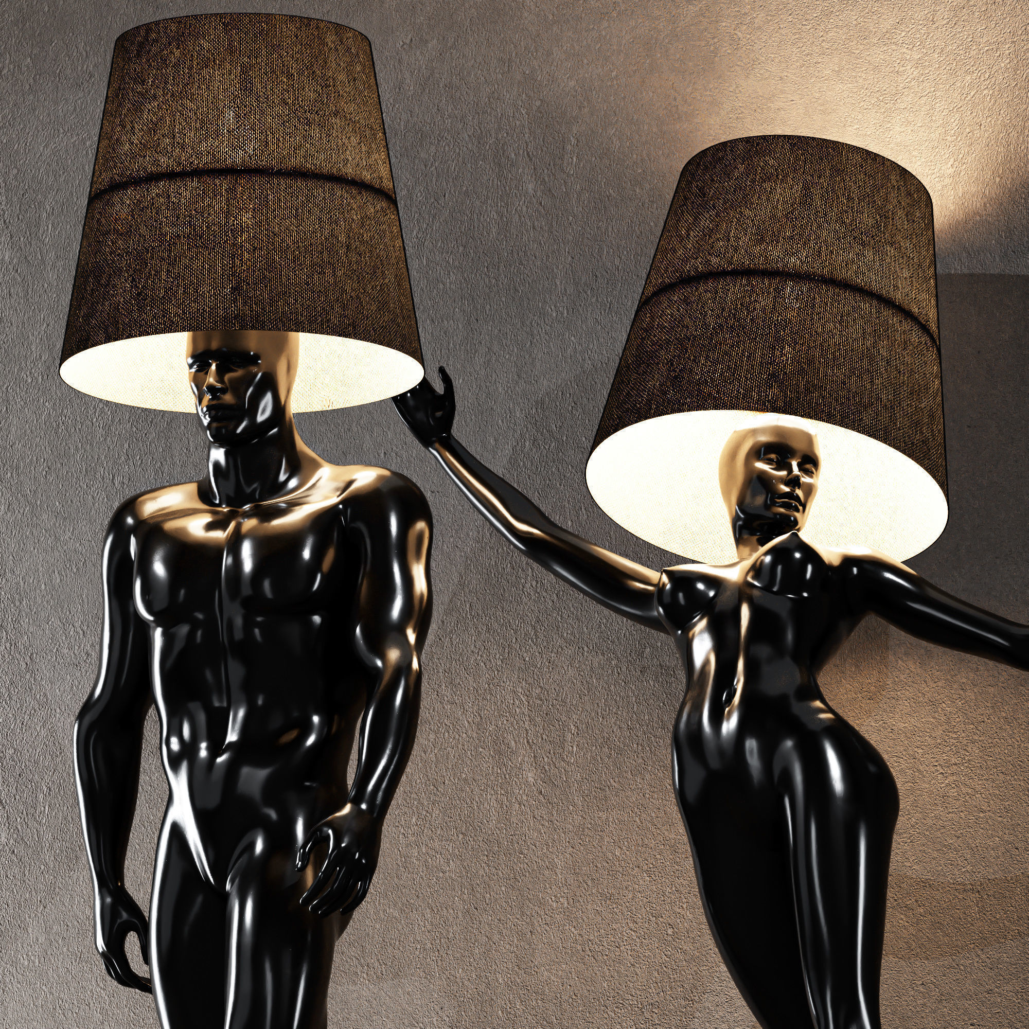 6 Different SETS of Lampshade SET VOL74 3D Model Collection_30