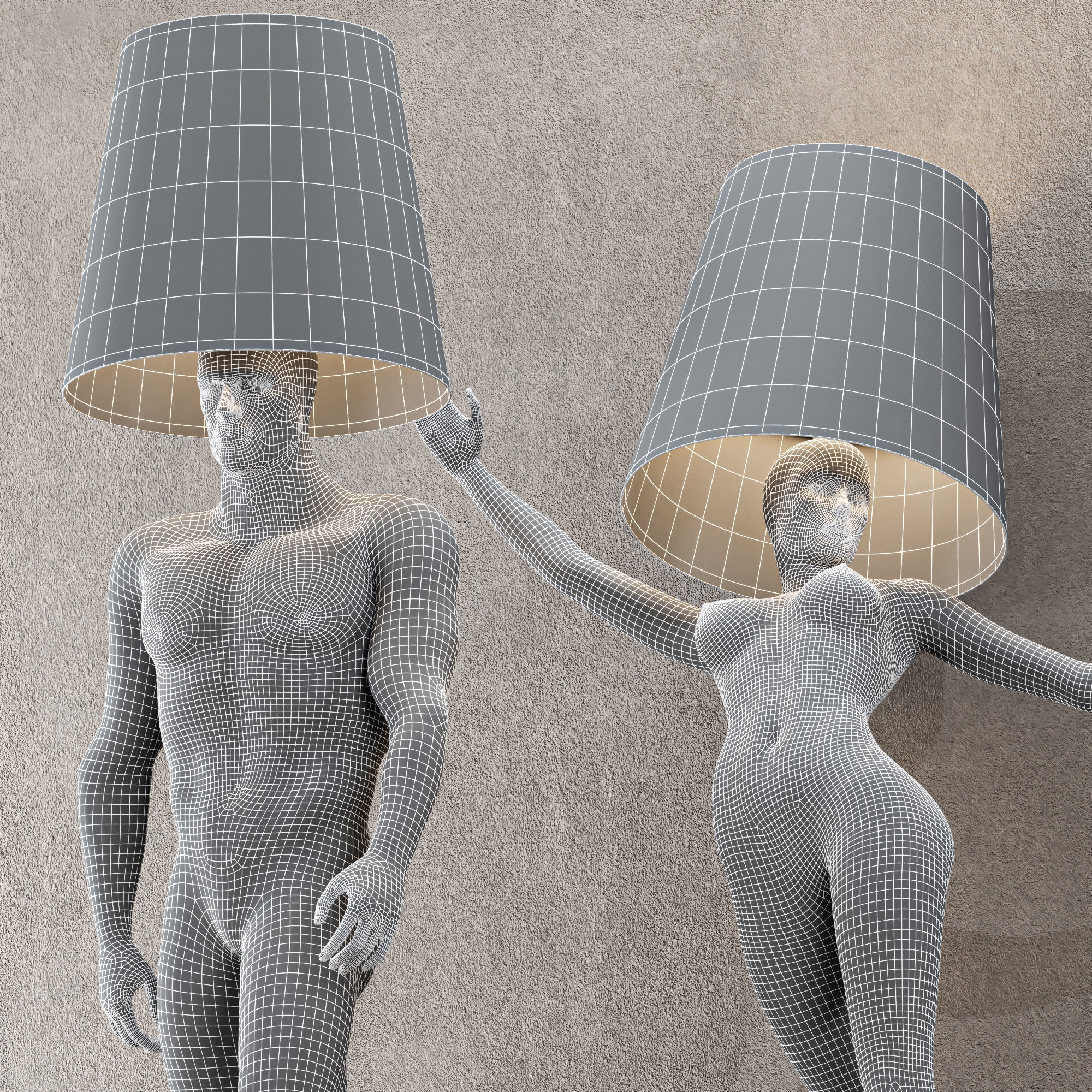 6 Different SETS of Lampshade SET VOL74 3D Model Collection_34