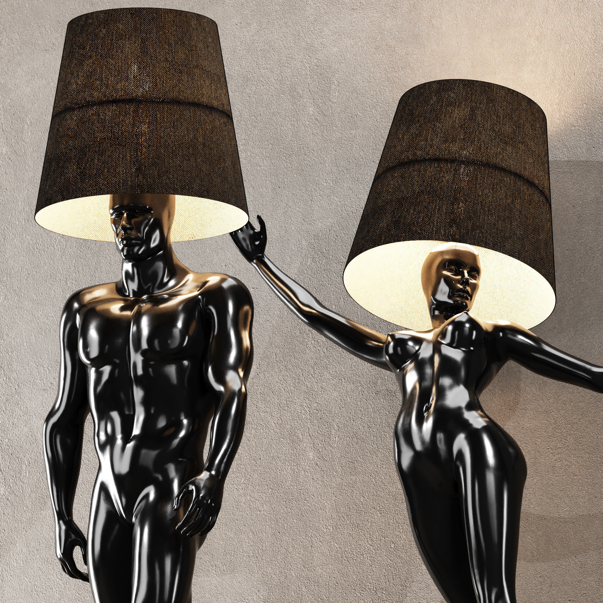 6 Different SETS of Lampshade SET VOL74 3D Model Collection_16