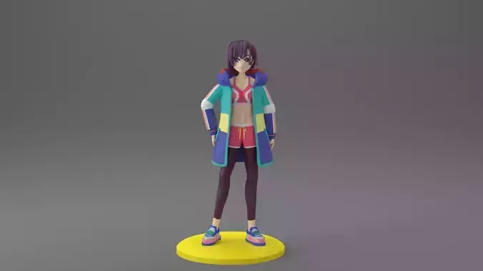 Shizuka Mikazuki Figure - Zom 100 Bucket List of the Dead 3D print model