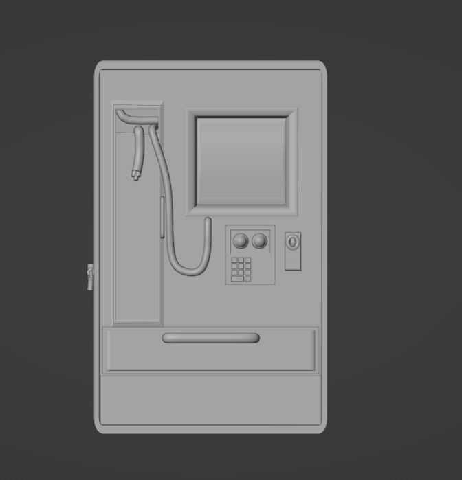 Vending Machine -  Rust  3D print model_2
