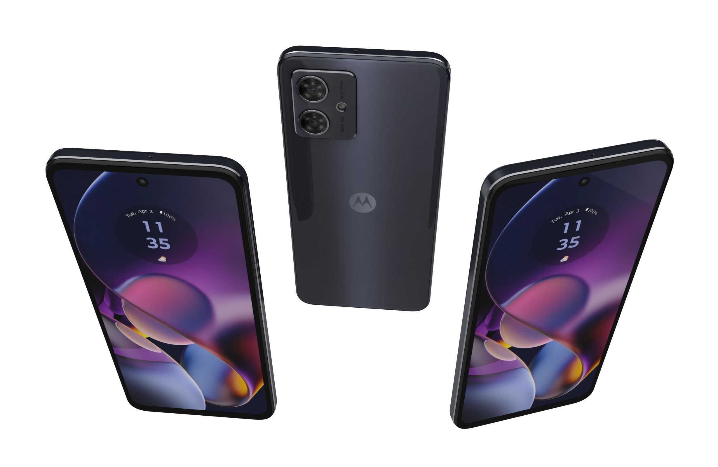 Motorola Moto G54 5G all colors Low-poly 3D model_5