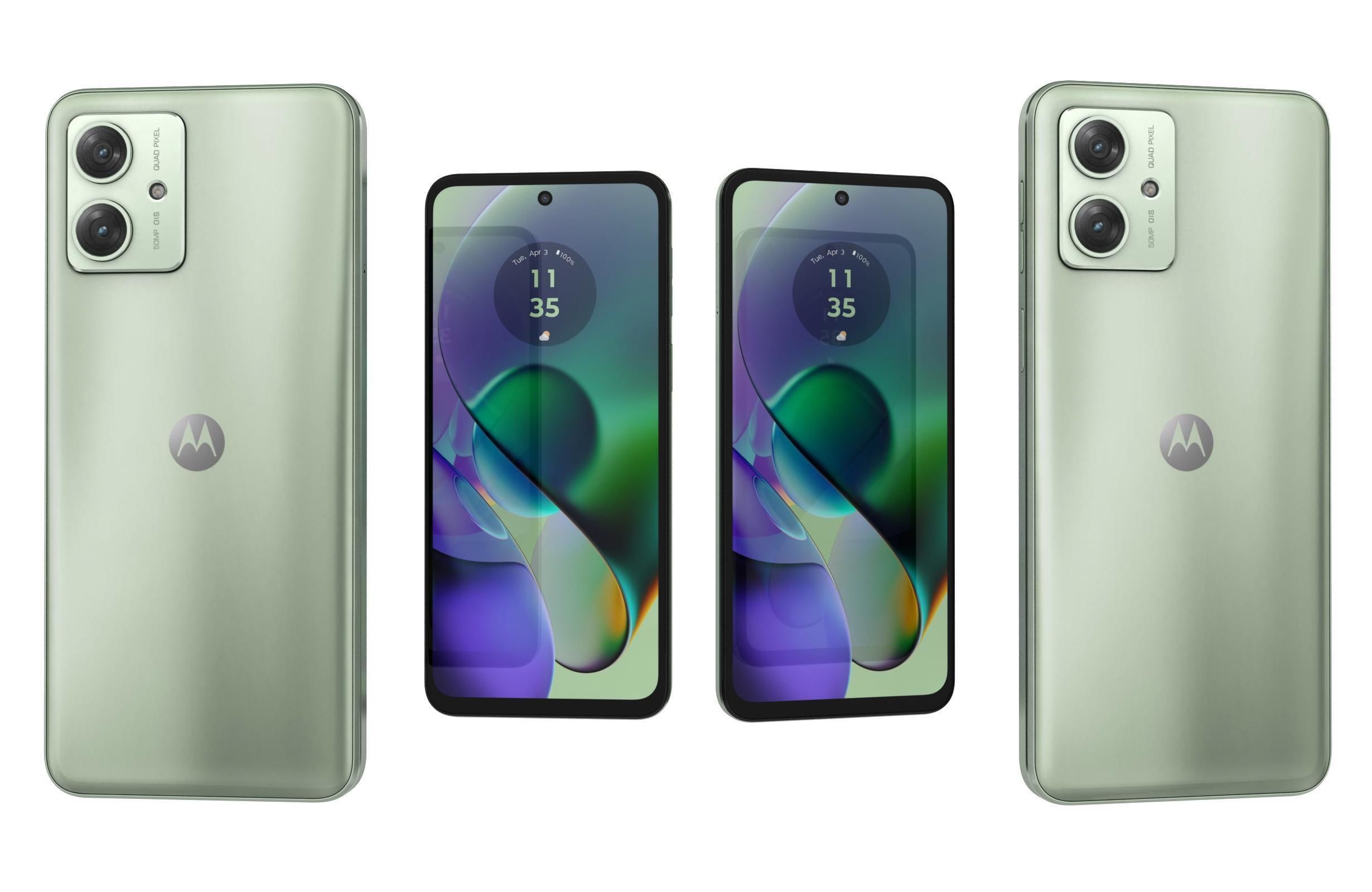 Motorola Moto G54 5G all colors Low-poly 3D model_3