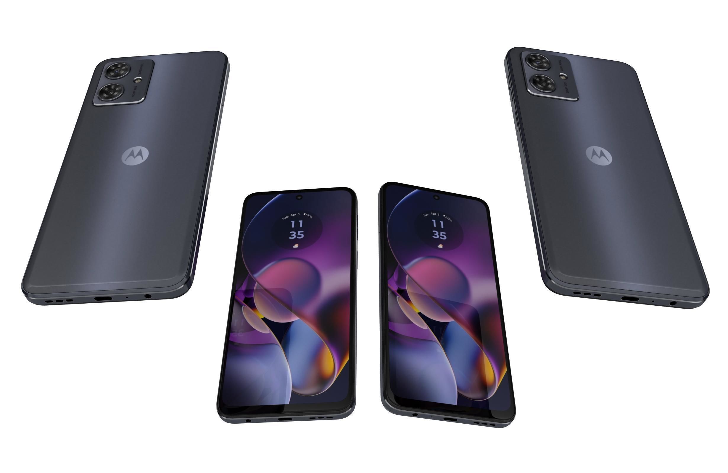 Motorola Moto G54 5G all colors Low-poly 3D model_8