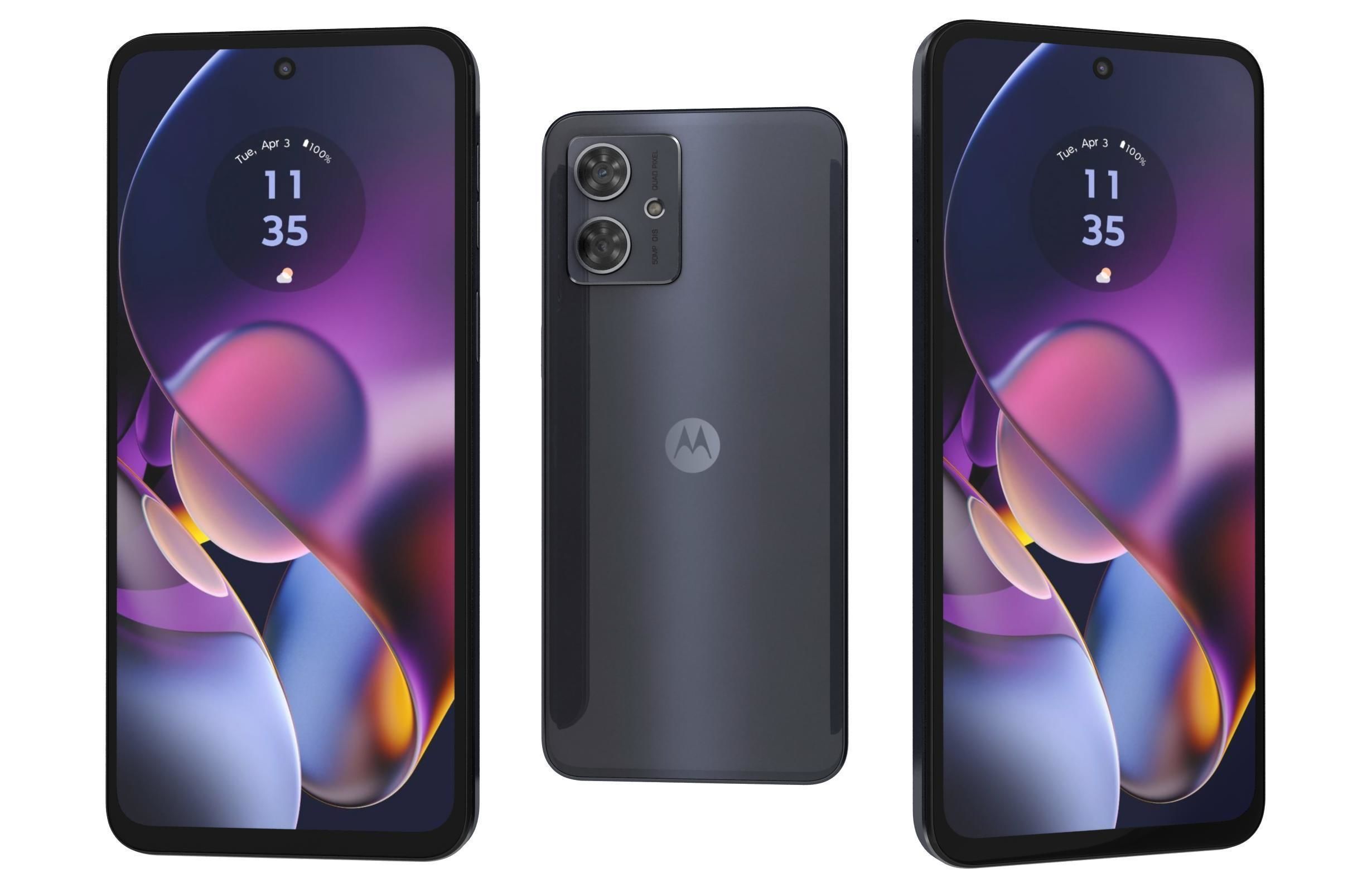 Motorola Moto G54 5G all colors Low-poly 3D model_4