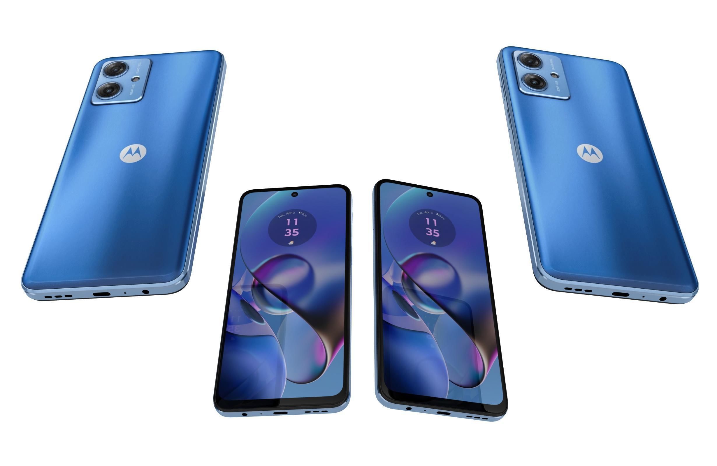 Motorola Moto G54 5G all colors Low-poly 3D model_19