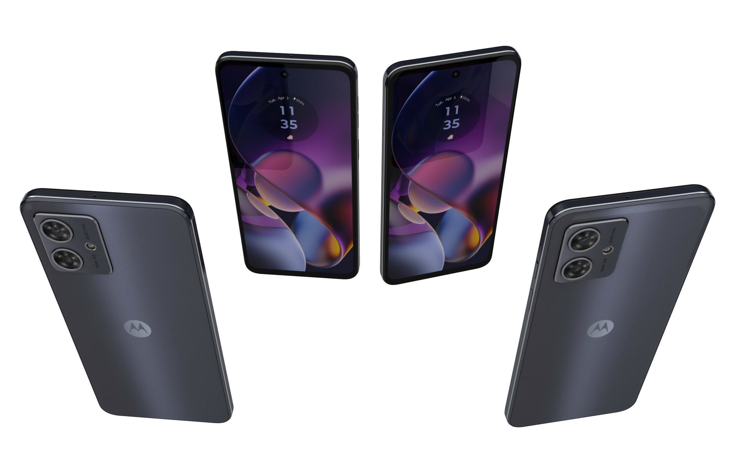 Motorola Moto G54 5G all colors Low-poly 3D model_7