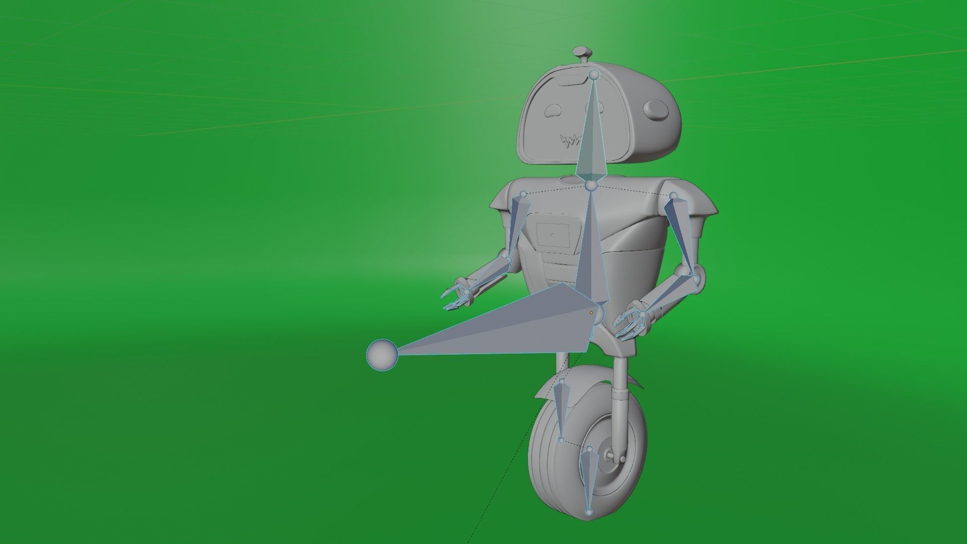 Mono Tire Robot 3D model_6