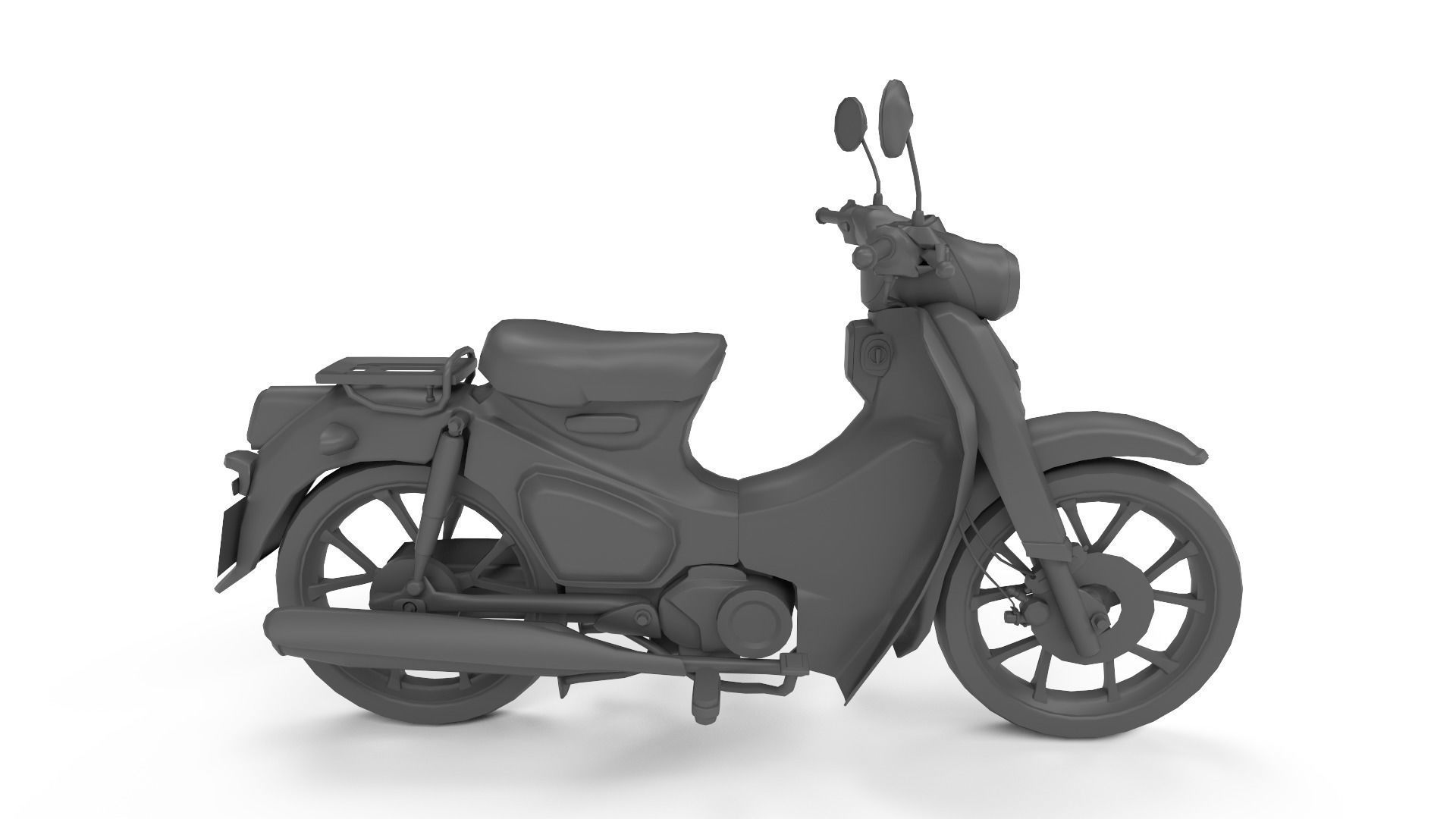 3D model Honda Super Cub C125 VR / AR / low-poly | CGTrader