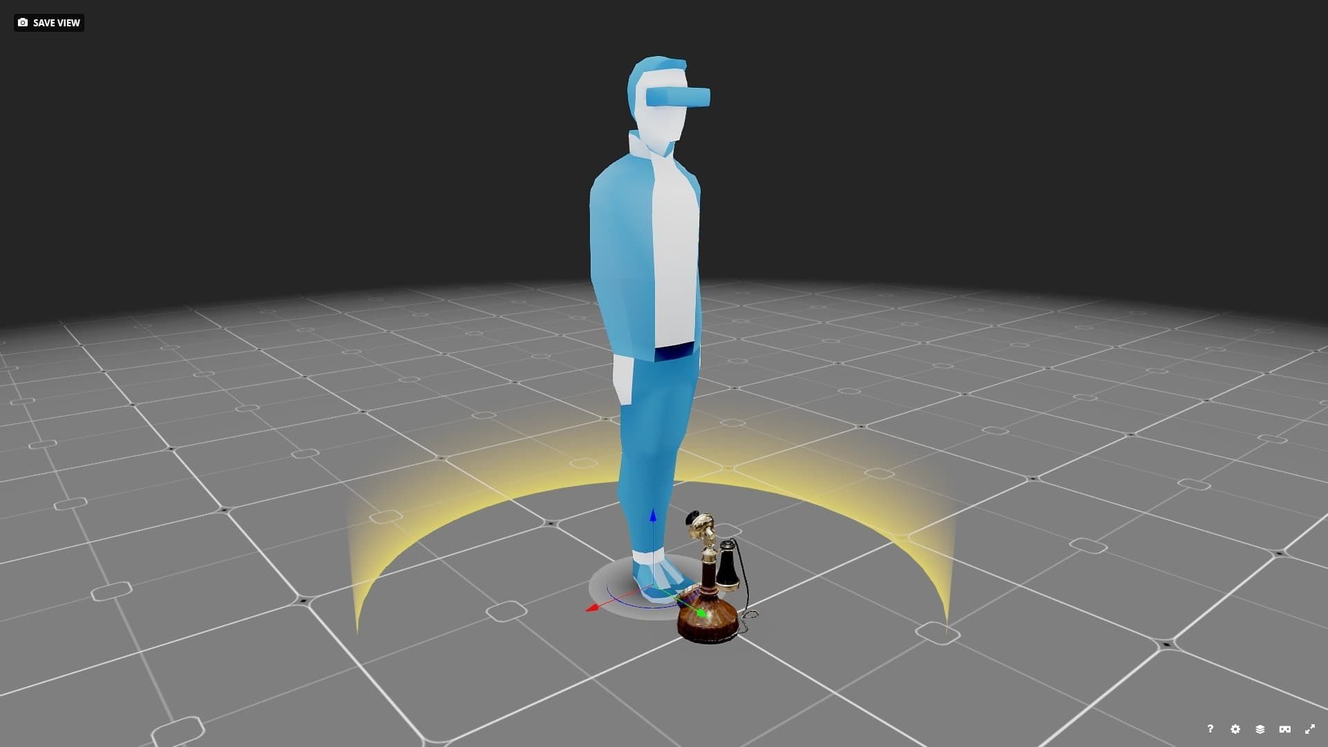 Candlestick Phone 3D Model Game Ready Low-poly 3D model_15