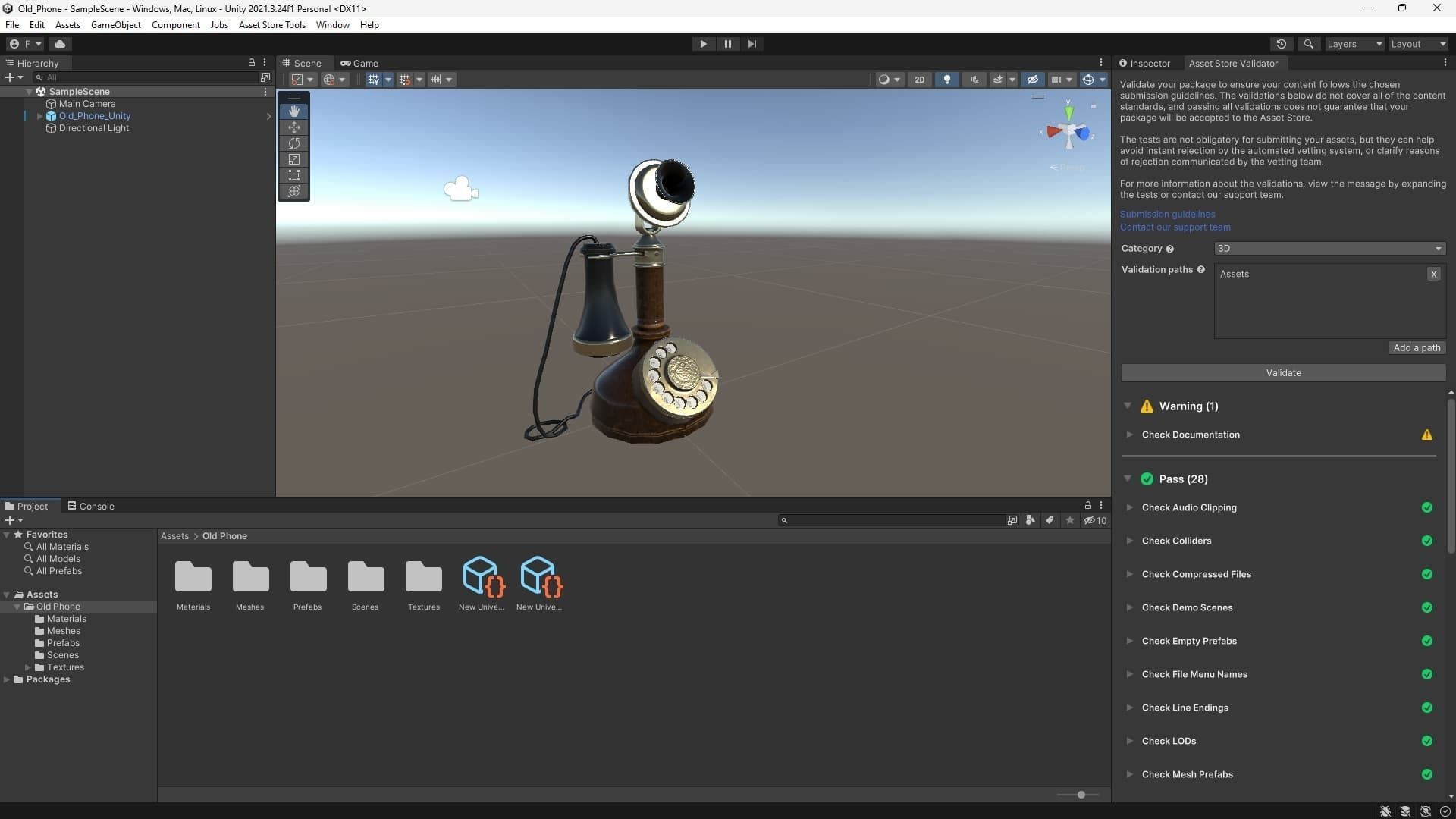 Candlestick Phone 3D Model Game Ready Low-poly 3D model_4