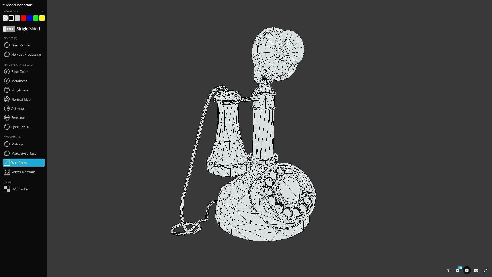 Candlestick Phone 3D Model Game Ready Low-poly 3D model_13