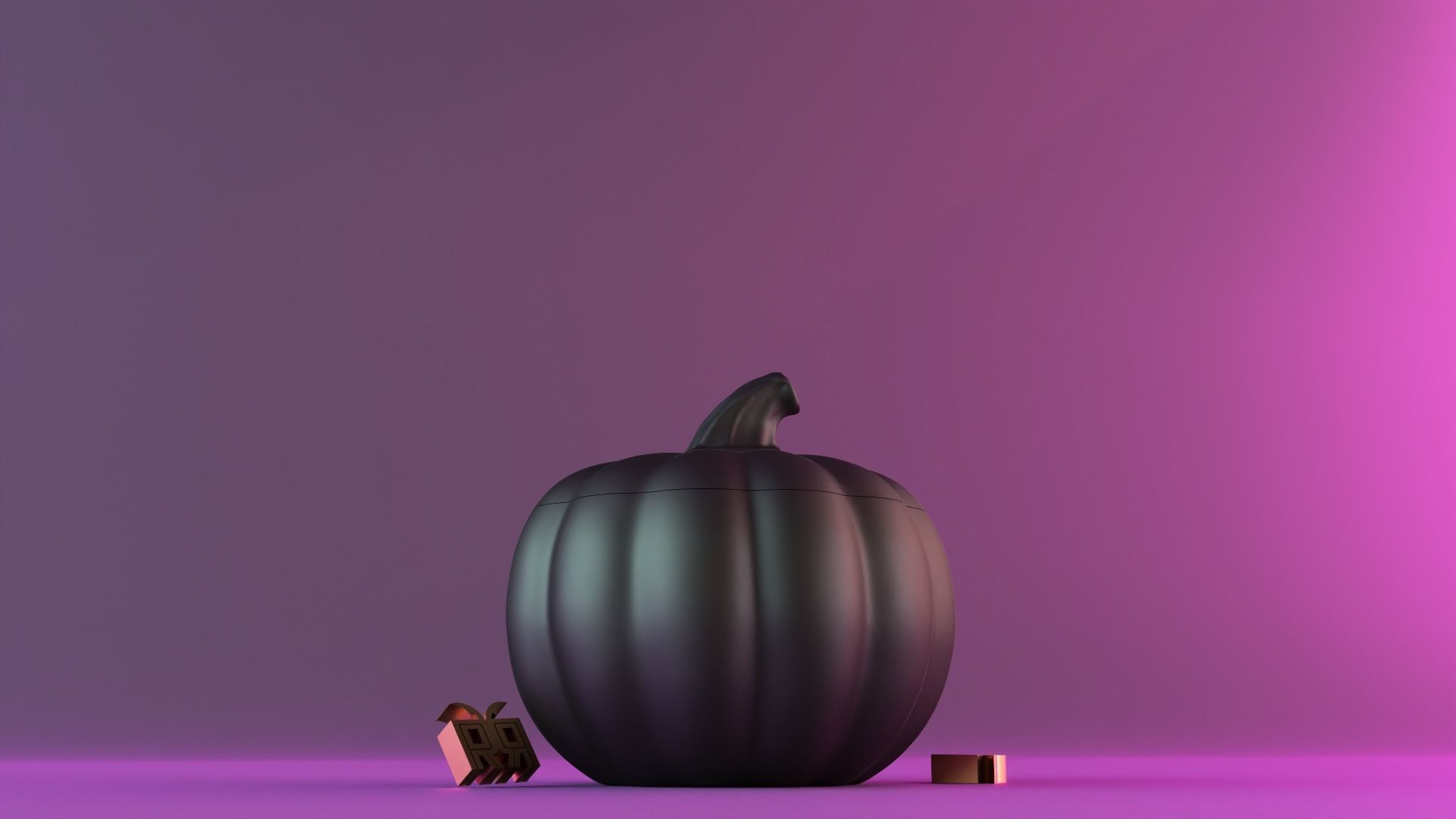 Halloween pumpkin decor 3D print model_5