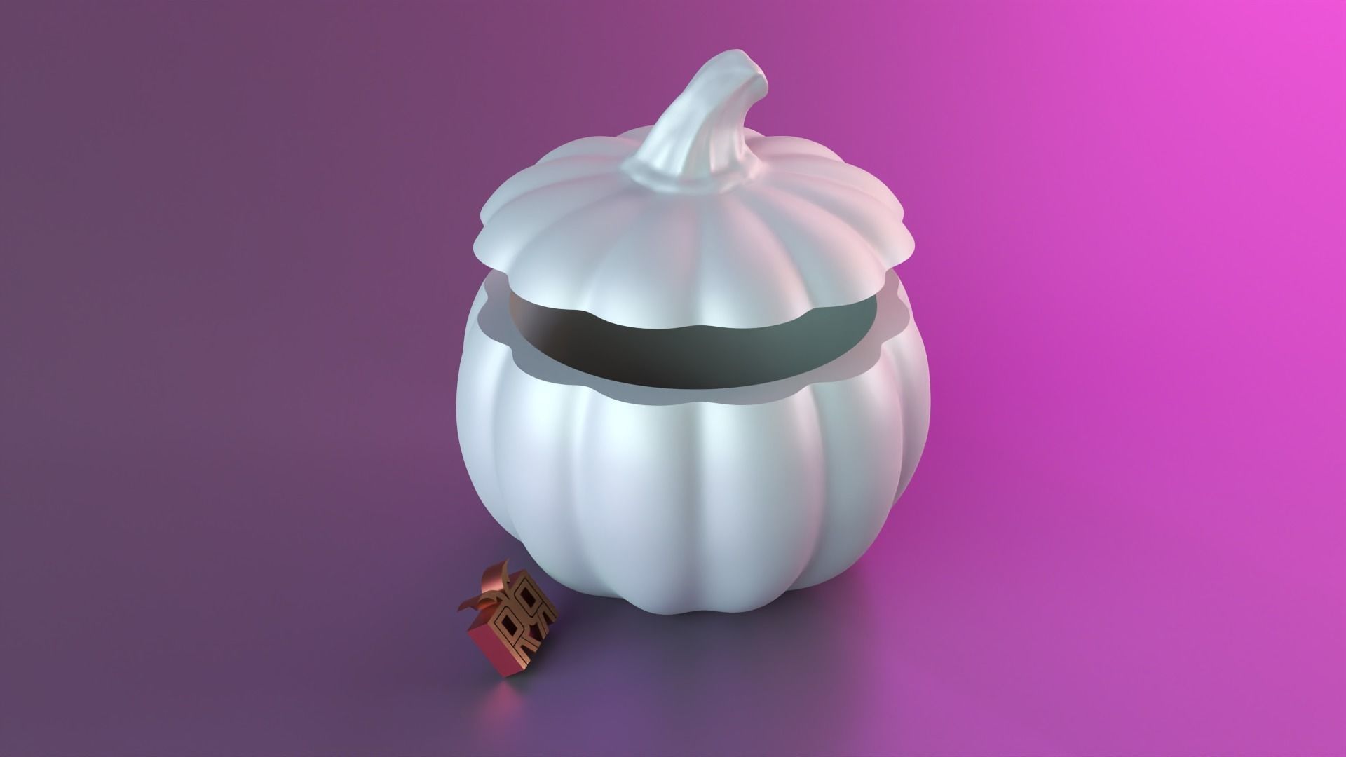 Halloween pumpkin decor 3D print model_2