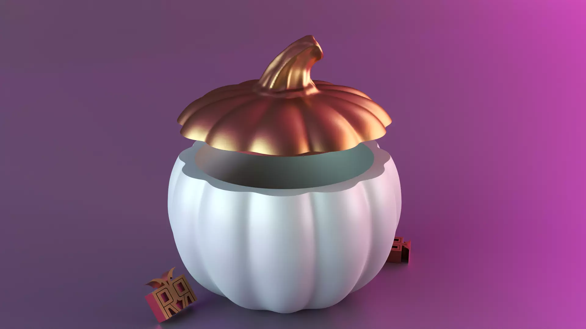 Halloween pumpkin decor 3D print model_0