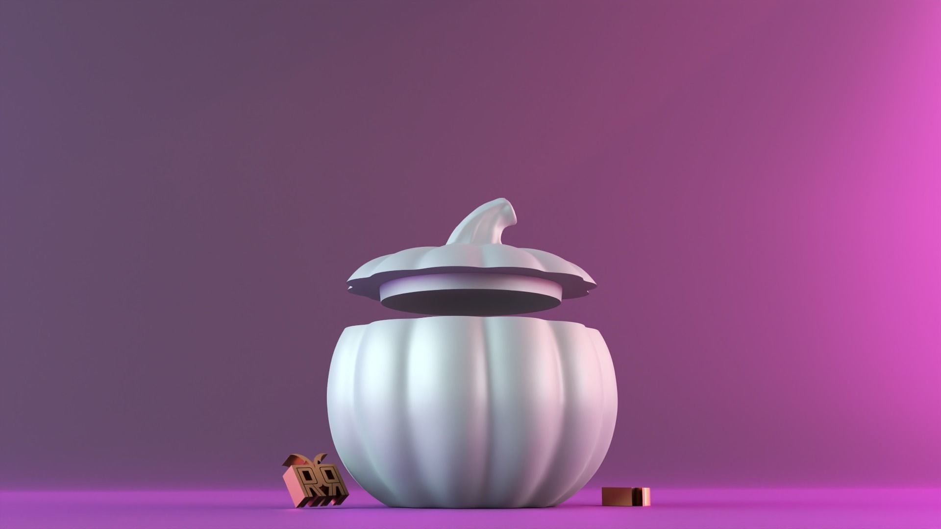 Halloween pumpkin decor 3D print model_3