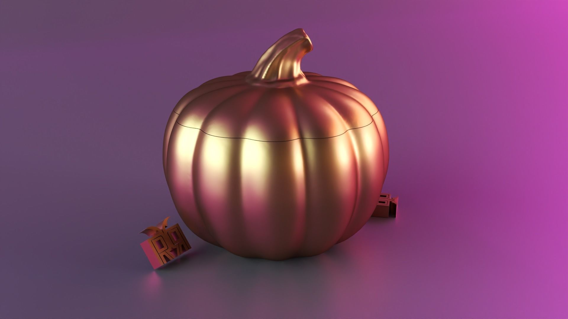 Halloween pumpkin decor 3D print model_1