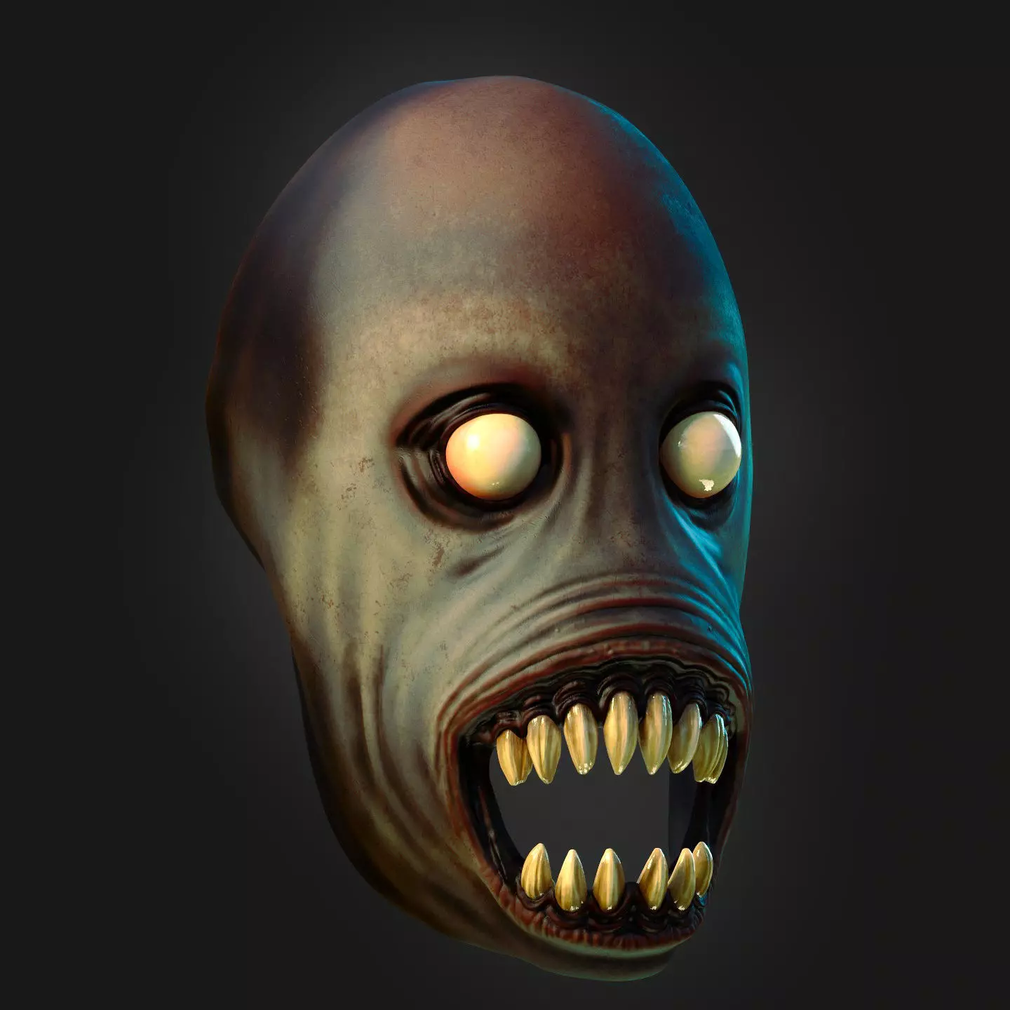 nocturnal demon mask  3D print model_0