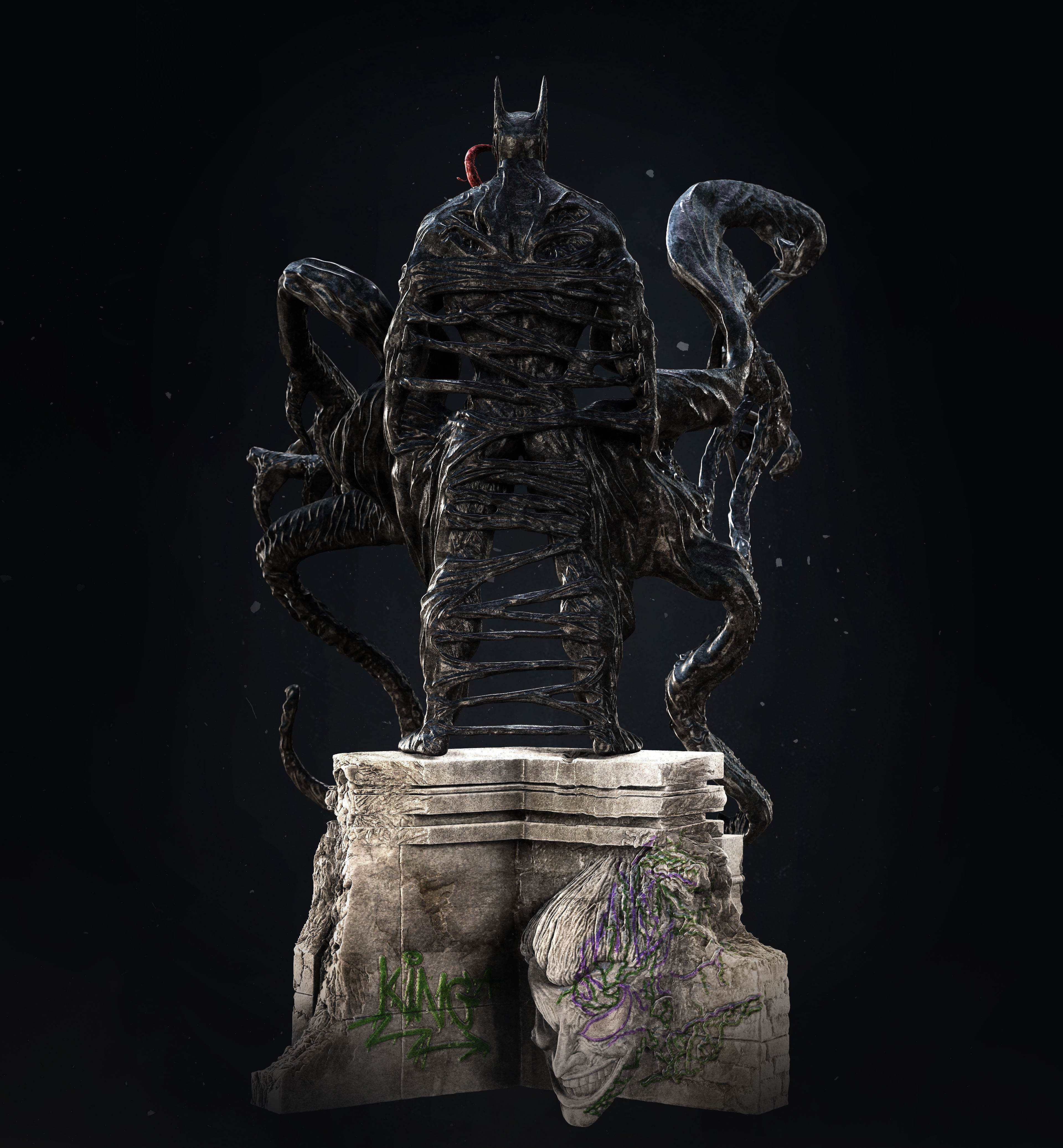 The venomous batman 3D print model_2