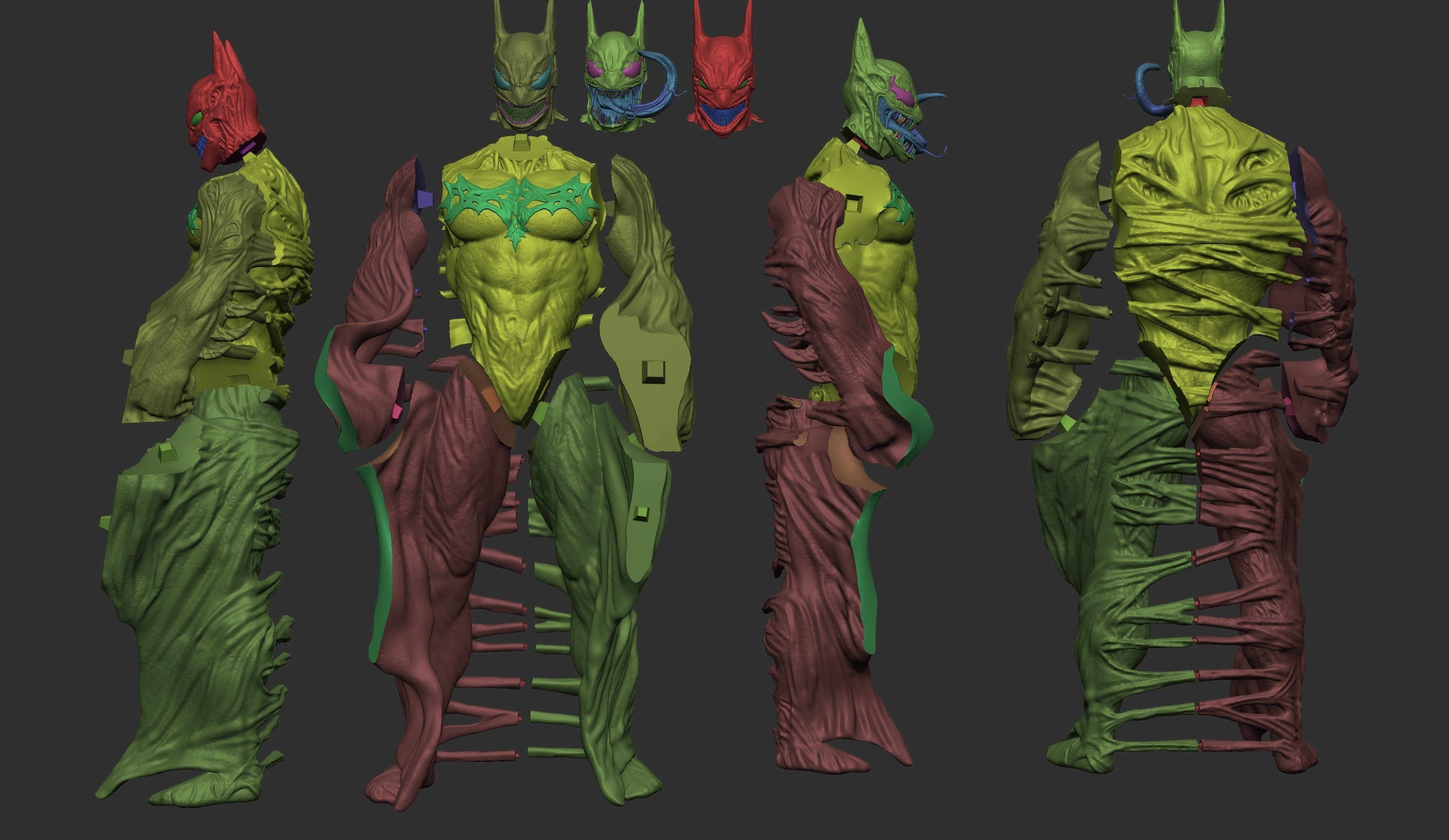 The venomous batman 3D print model_7