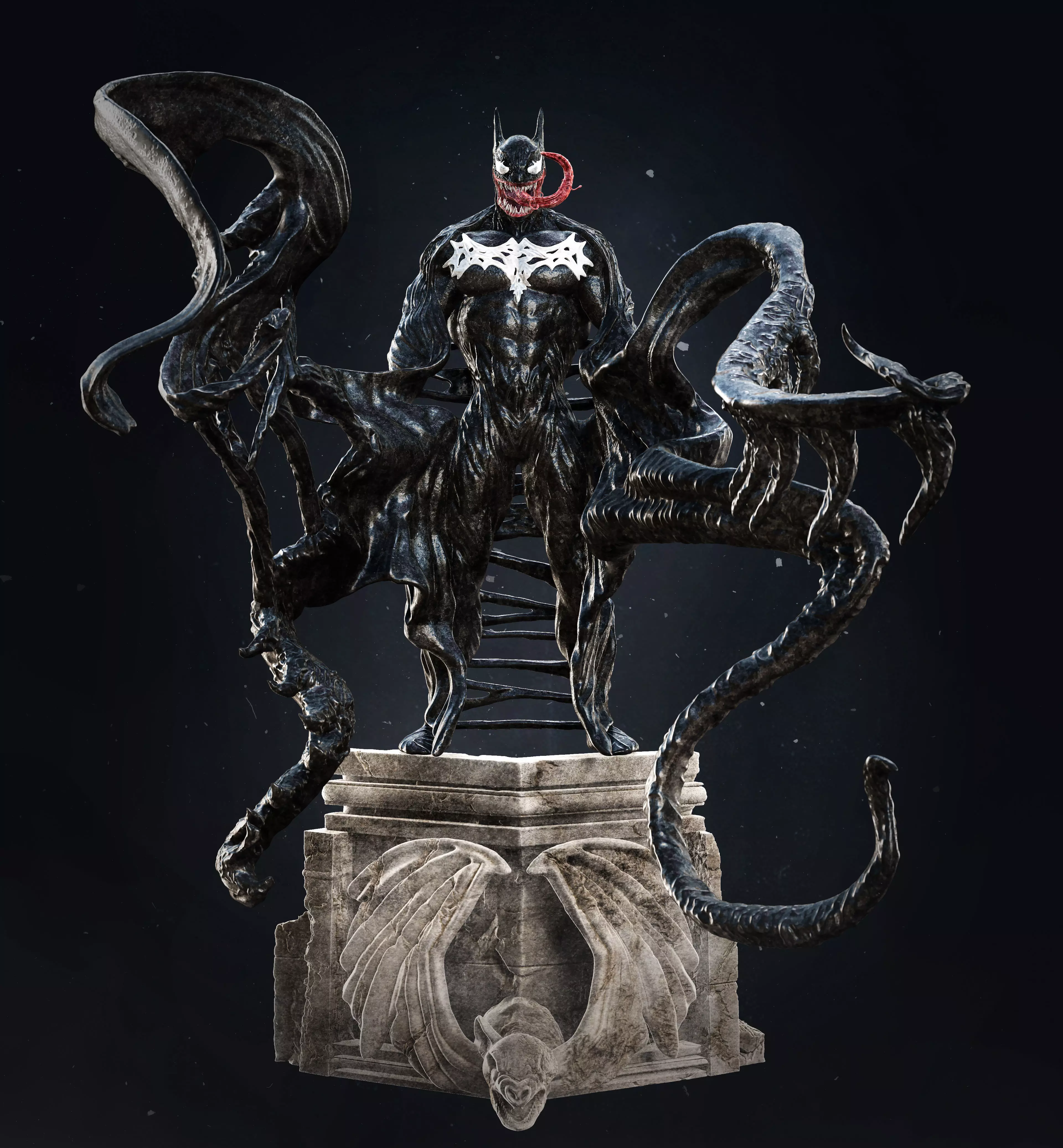 The venomous batman 3D print model_0