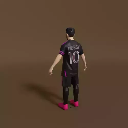 MESSI INTER MIAMI Low-poly 3D model