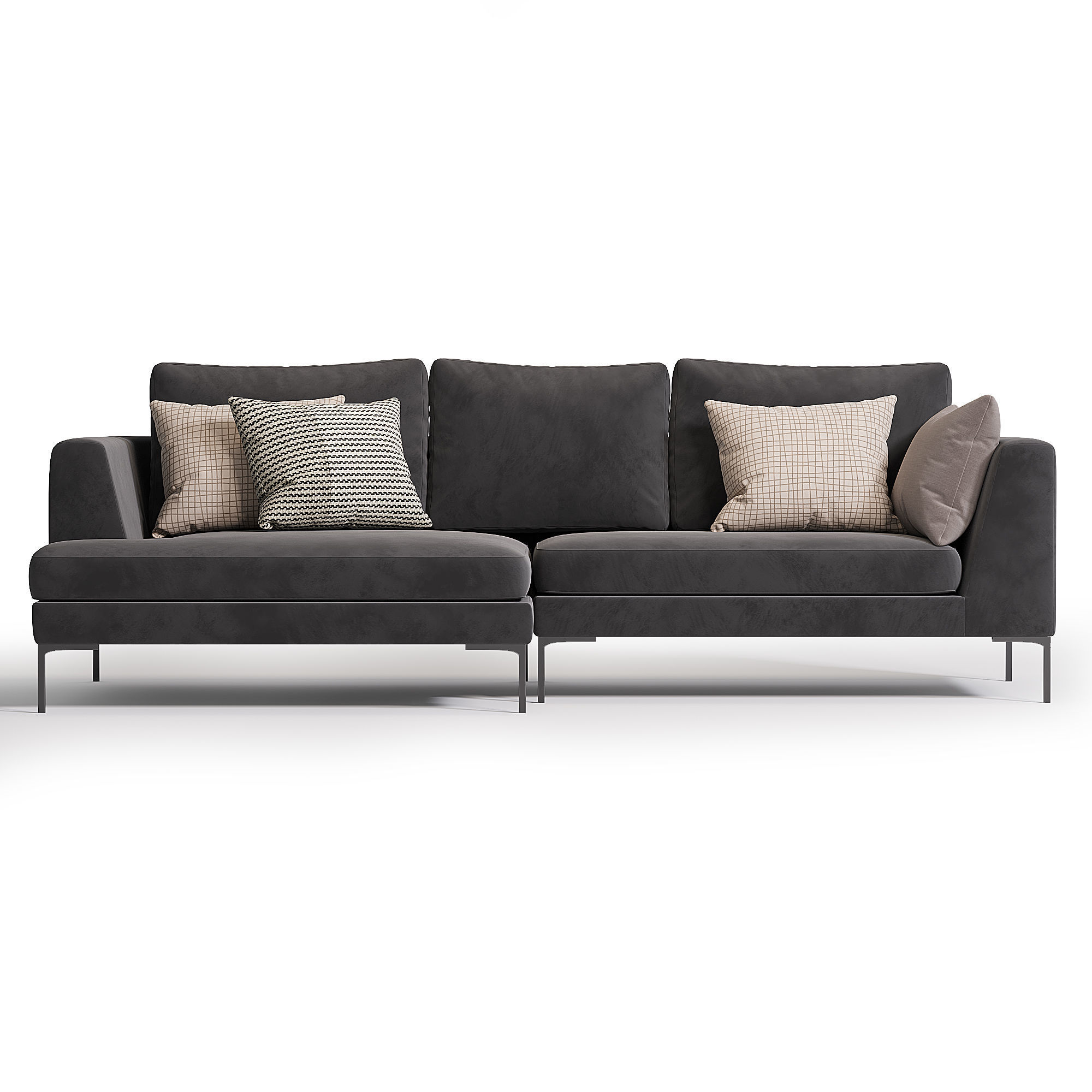 Charles Left sectional sofa 3D model_1