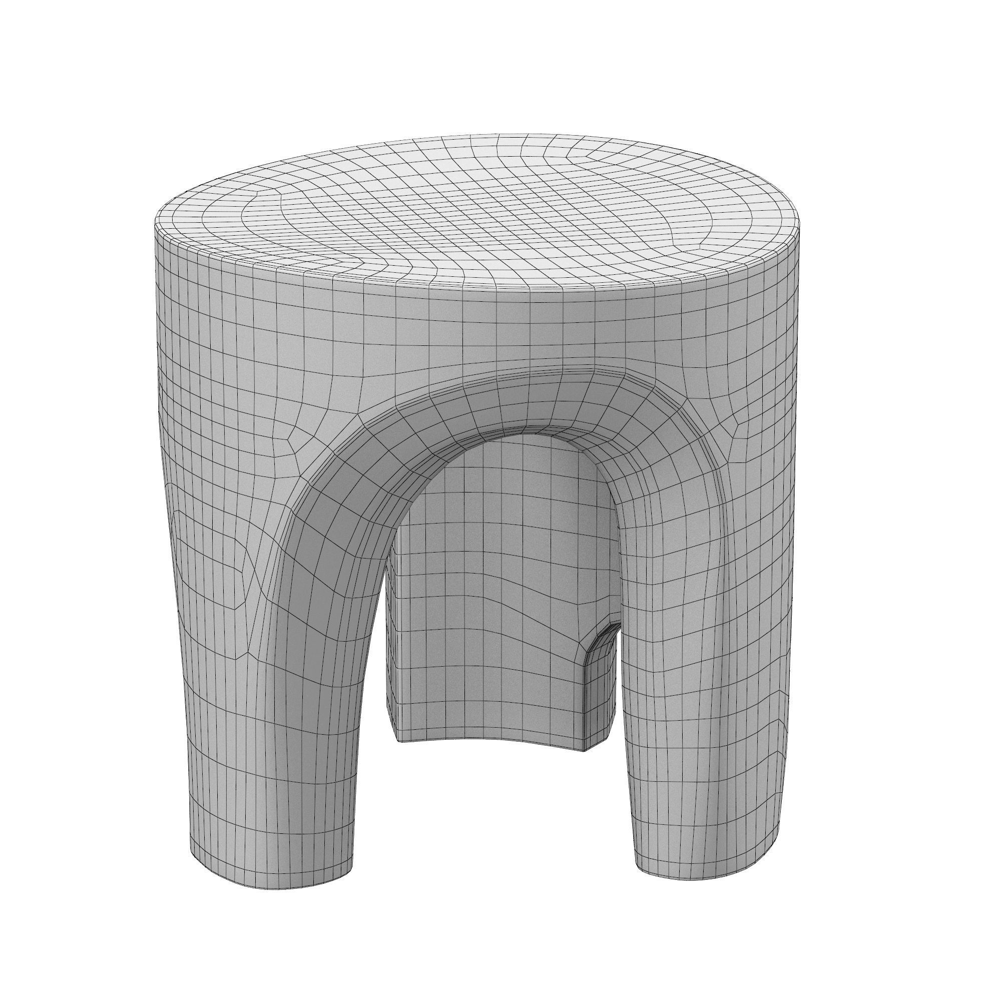 Flinders Stool 3D model_4