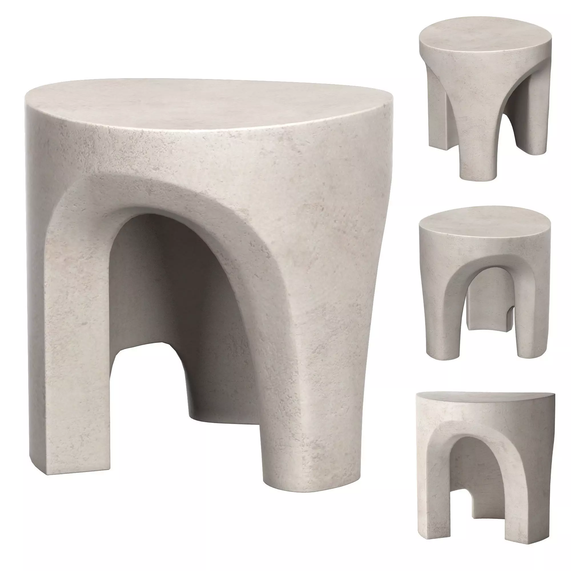 Flinders Stool 3D model_0