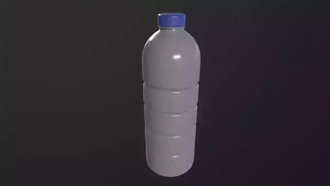 Dirty Plastic Bottle 3D Model