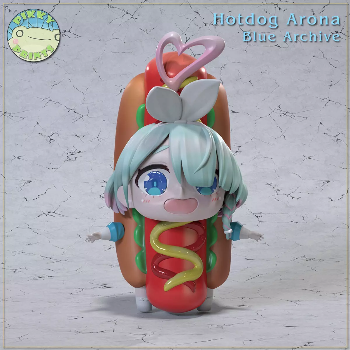 Hotdog Arona - Blue Archive 3D print model_0