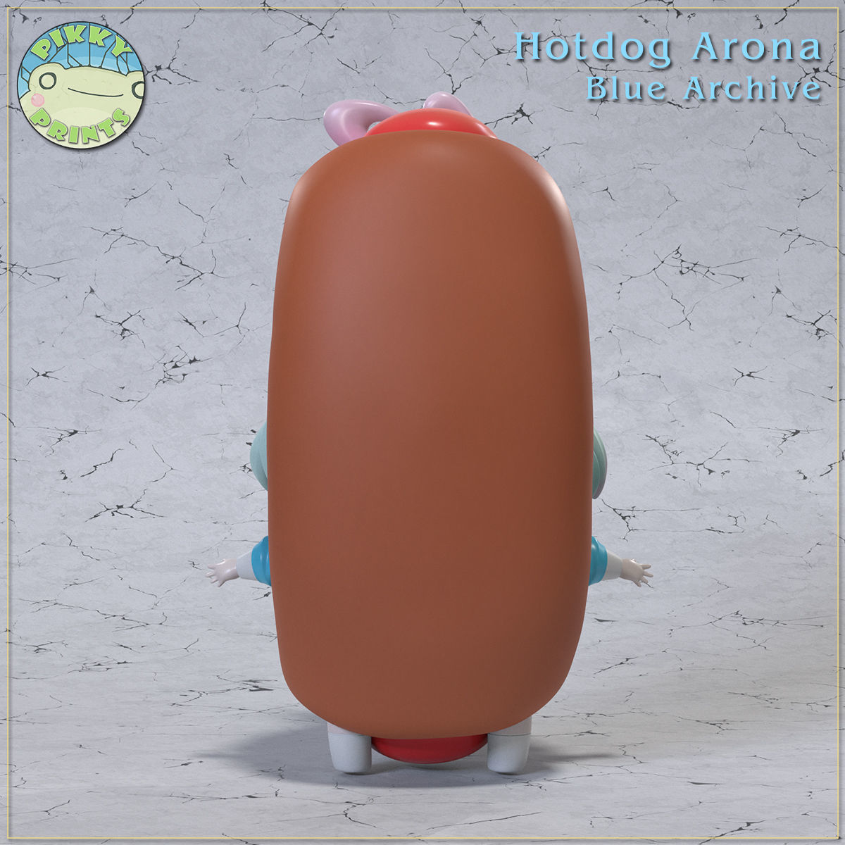 Hotdog Arona - Blue Archive 3D print model_2