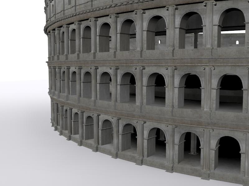 Colliseum roman colosseum 3D model_2