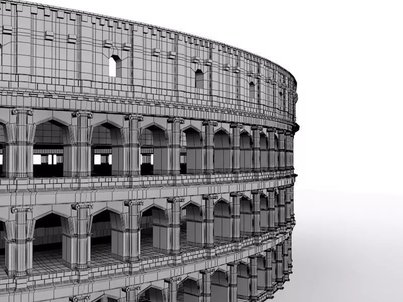 Colliseum roman colosseum 3D model_0