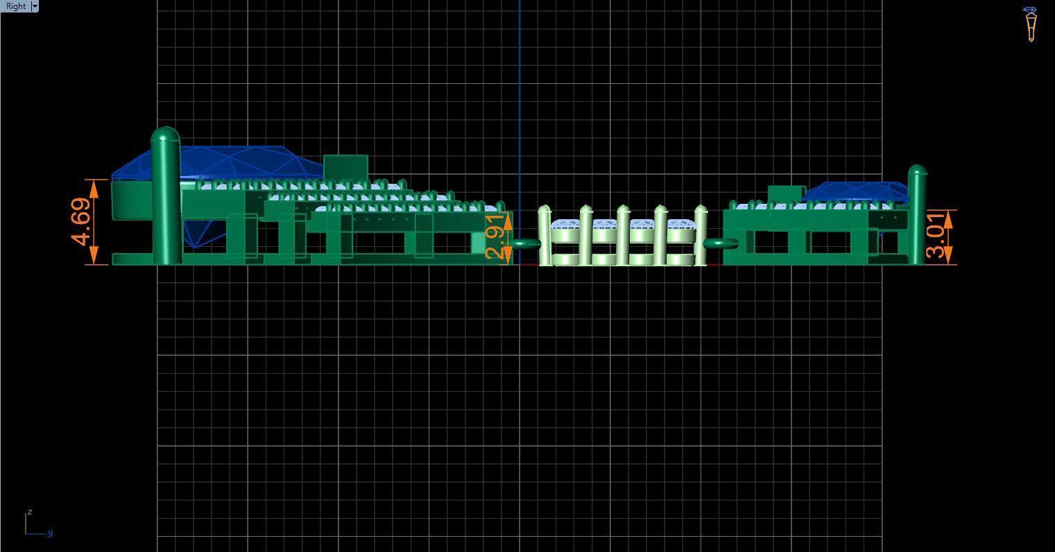 long earrings with pear and round gem stone 3D print model_10