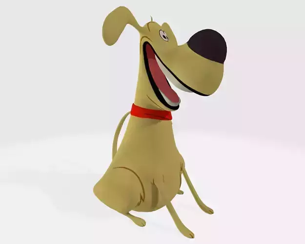 Labrador Retriever Cartoon 3D Model Ready to Print 3D print model