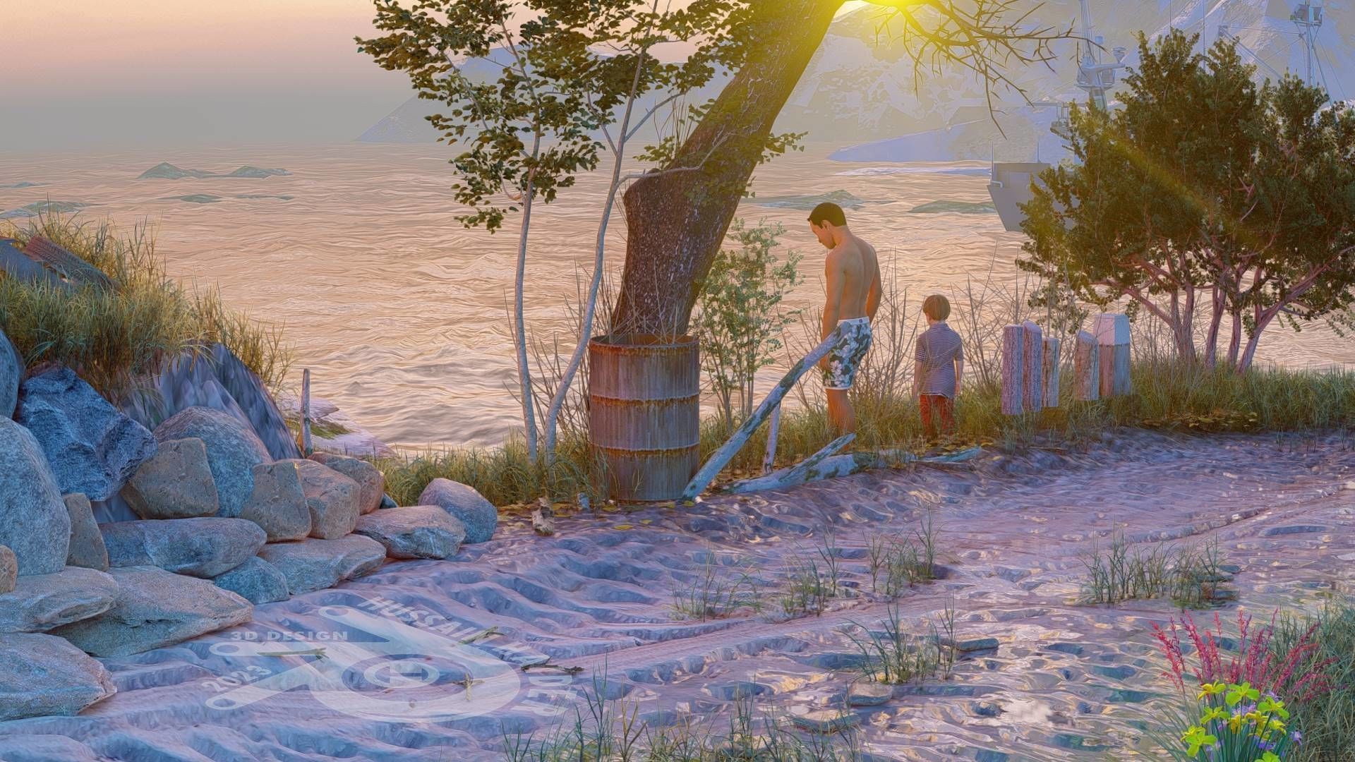 Nature Terrain 101 3D model_9